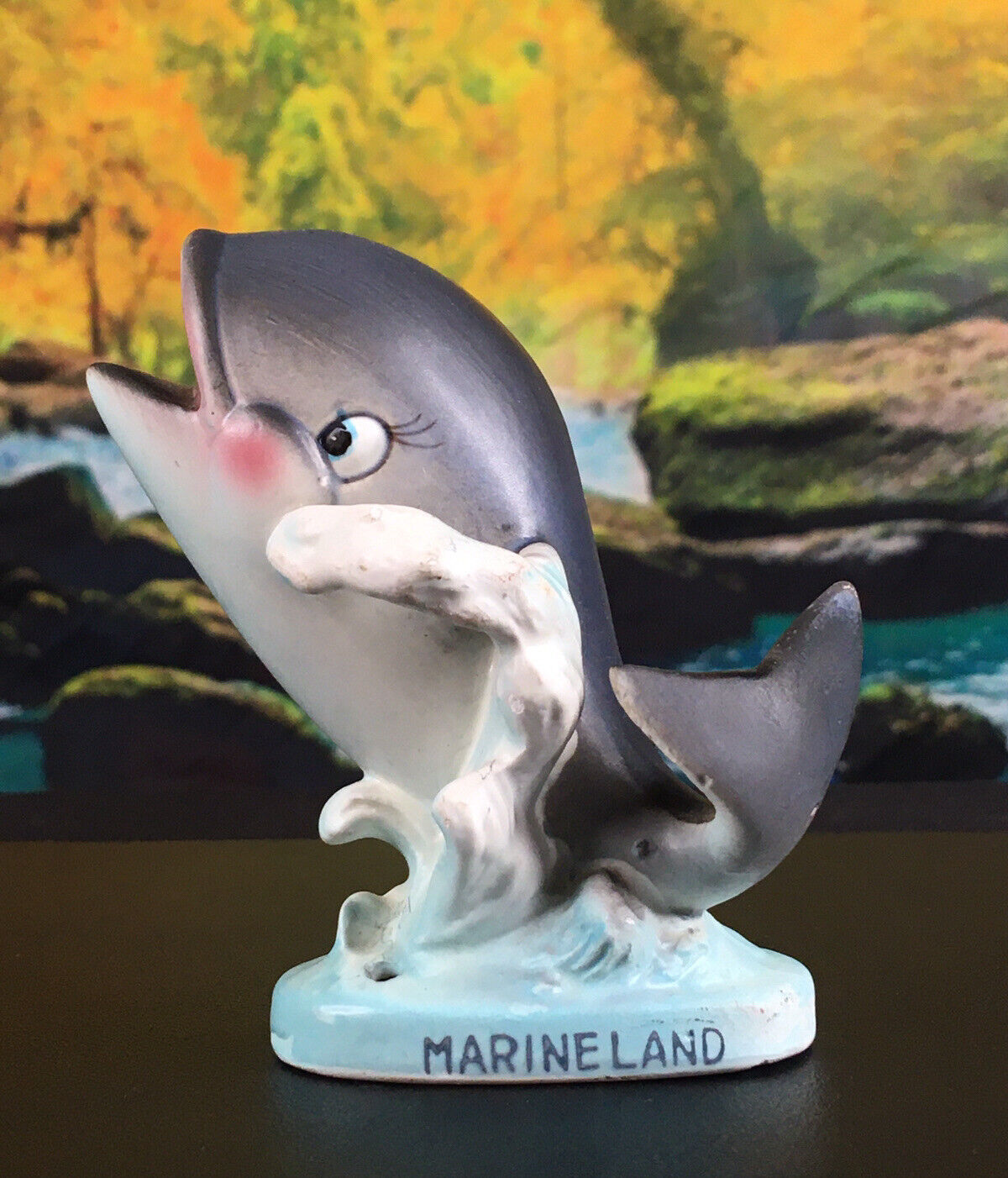 Marineland of the Pacific Tilford Whale Hand Painted Vintage Figure