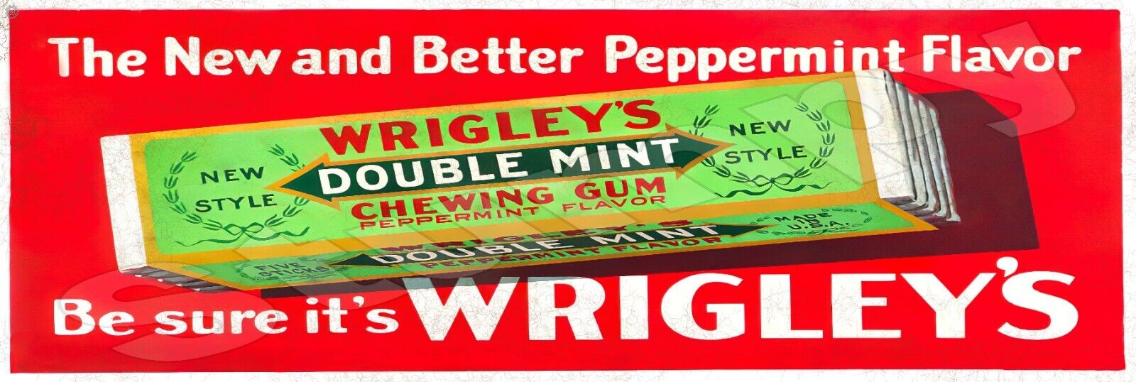Wrigley\'s Chewing Gum  Metal Sign 6\