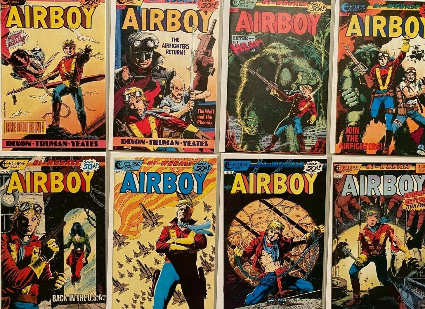 Airboy eclipse comics lot From:#1-49 43 different 8.0 VF (1986-89)