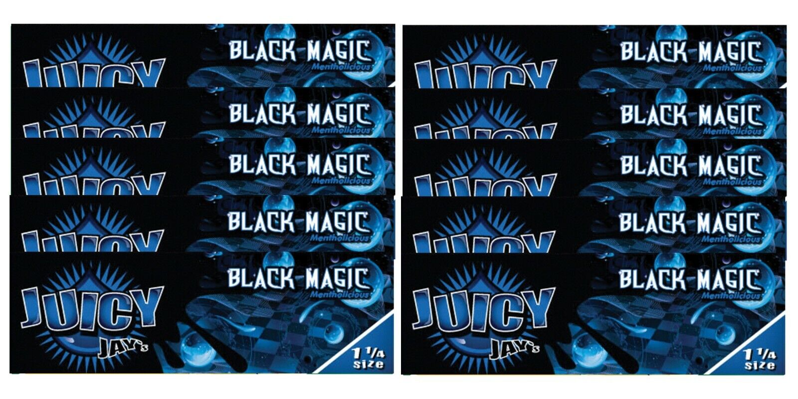 Juicy Jay's Black Magic Flavored Rolling Papers 1.25 10 Packs