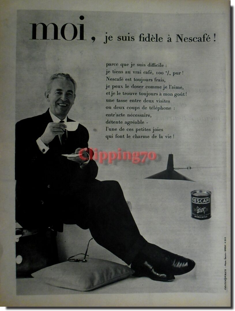 Advertising 1959 - Nescafe - (Advertising Paper