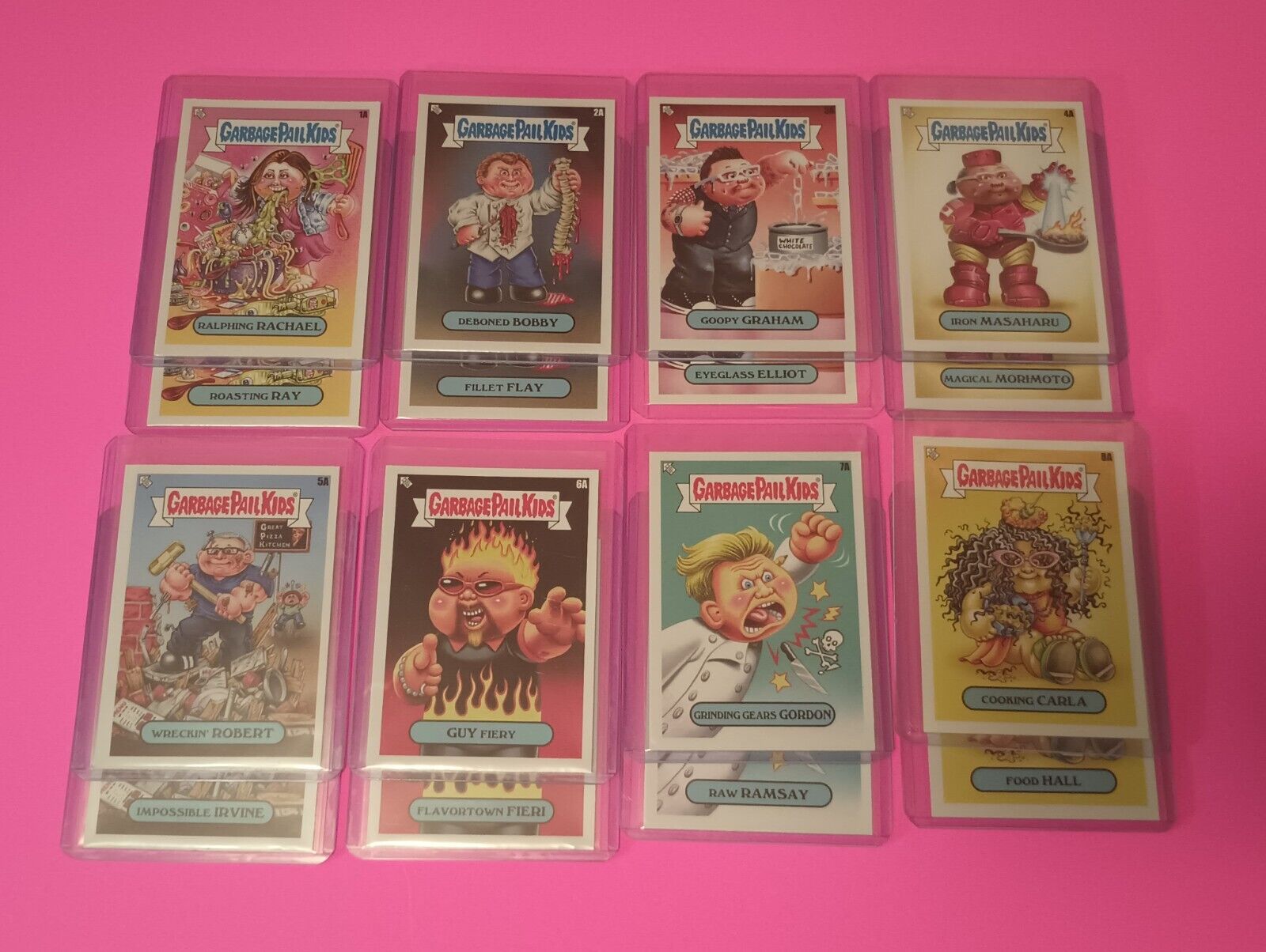 2021 Garbage Pail Kids Food Fight Cereal Aisle & Celebrity Chefs Complete Sets