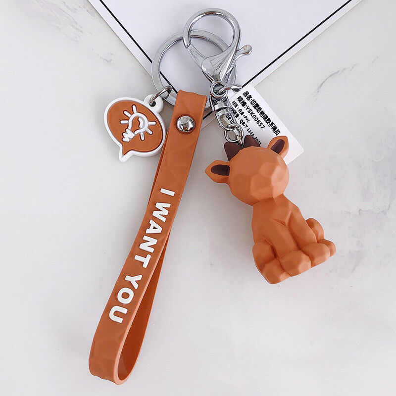 Creative Cute Cartoon Keychain Fashion Men and Women Car Key Chain Bag