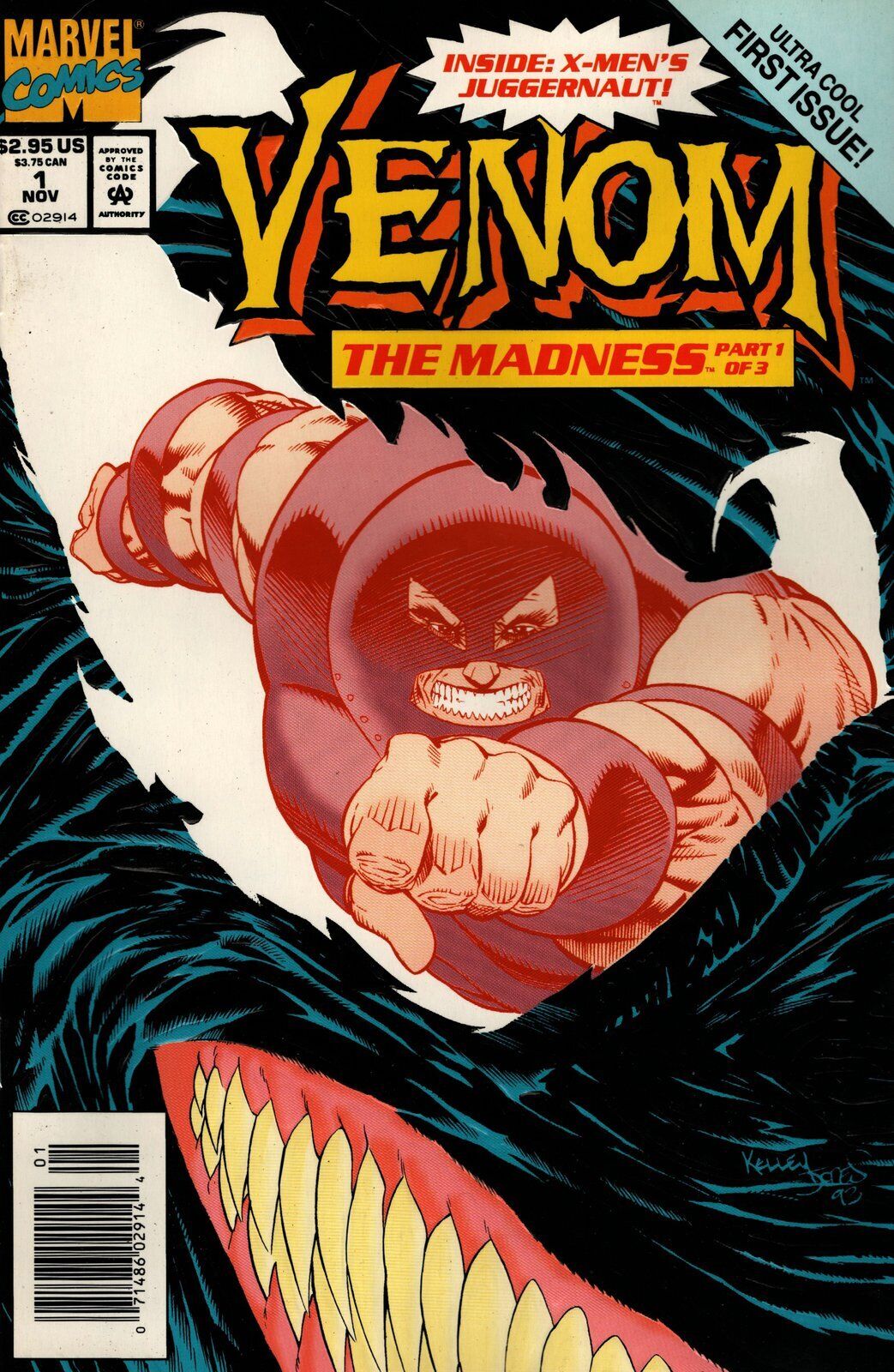 Venom: The Madness #1 Newsstand Cover (1993-1994) Marvel Comics