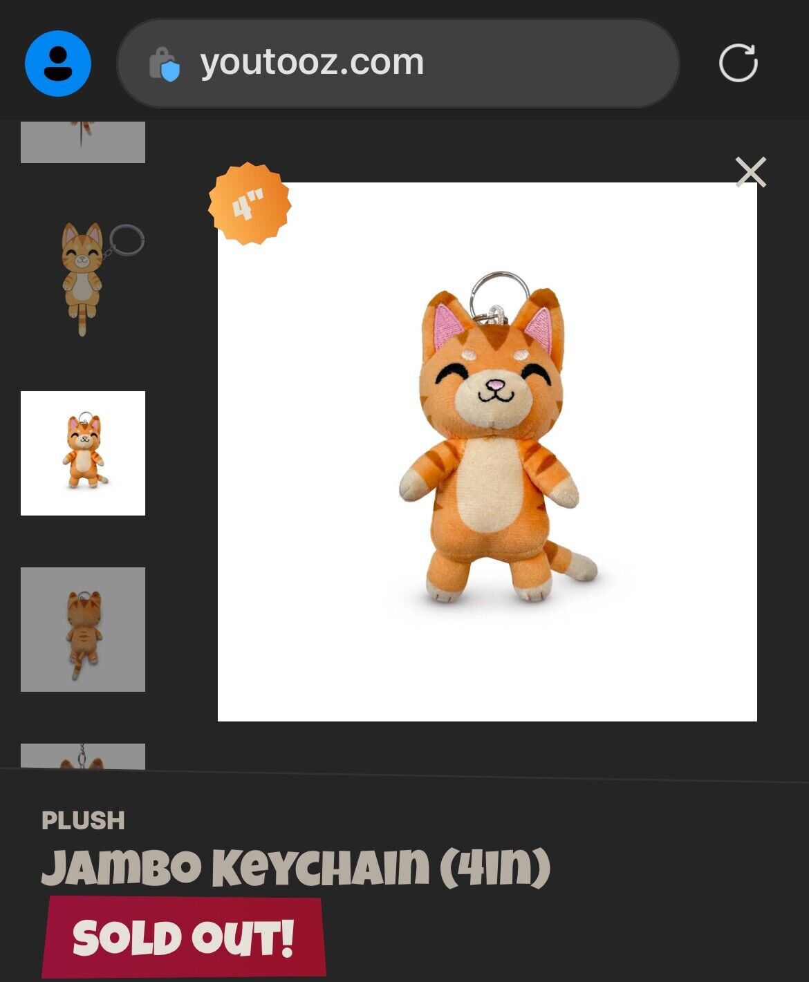 Youtooz * Jambo Keychain * 4” * Sold Out * NEW * In Hand