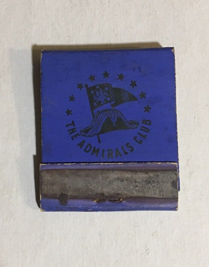 RARE 1939? American Airlines “The Admirals Club” VIP Front Strike Matchbook READ