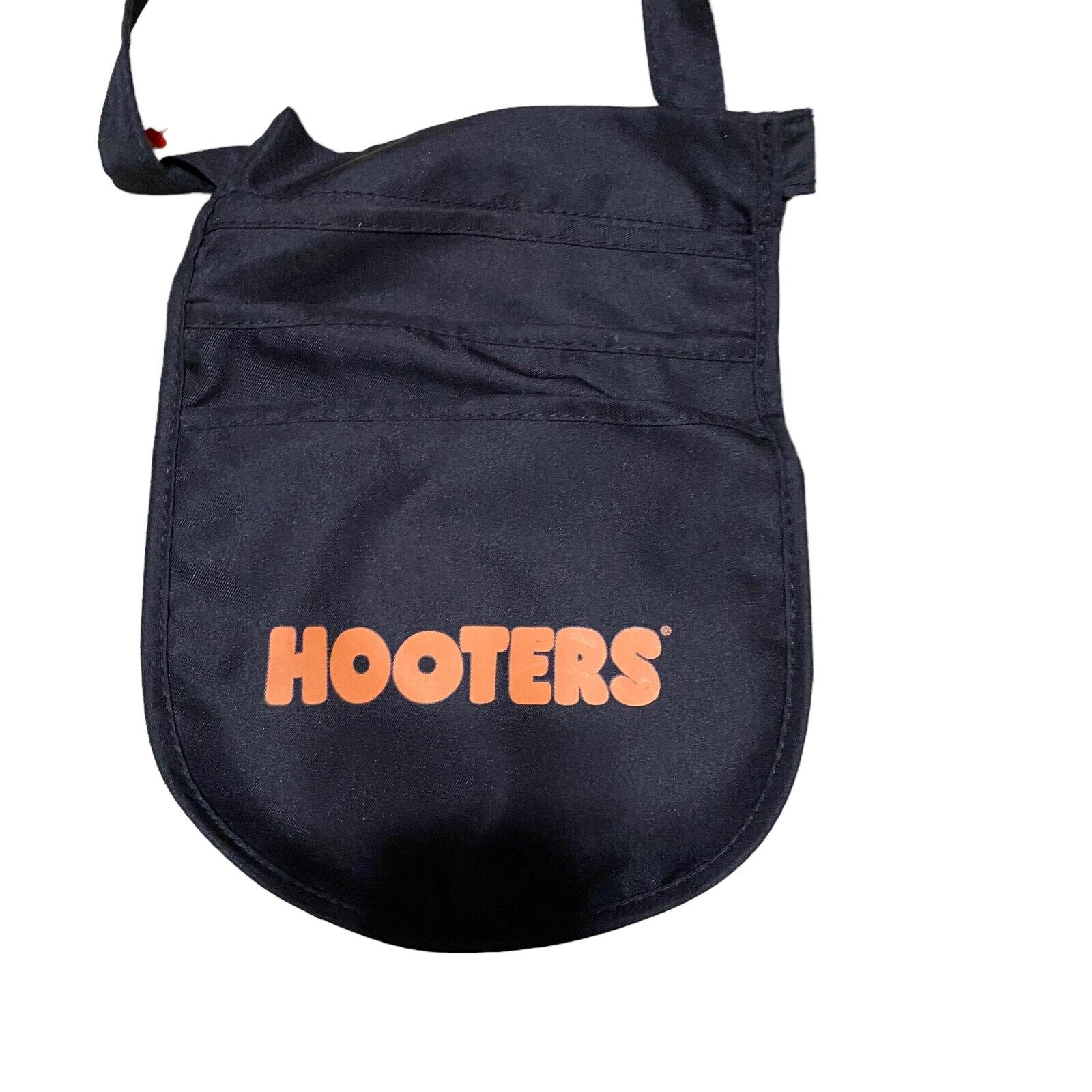 Hooters Black Uniform Pocket Money Waitress Server Pouch Half Apron One Size