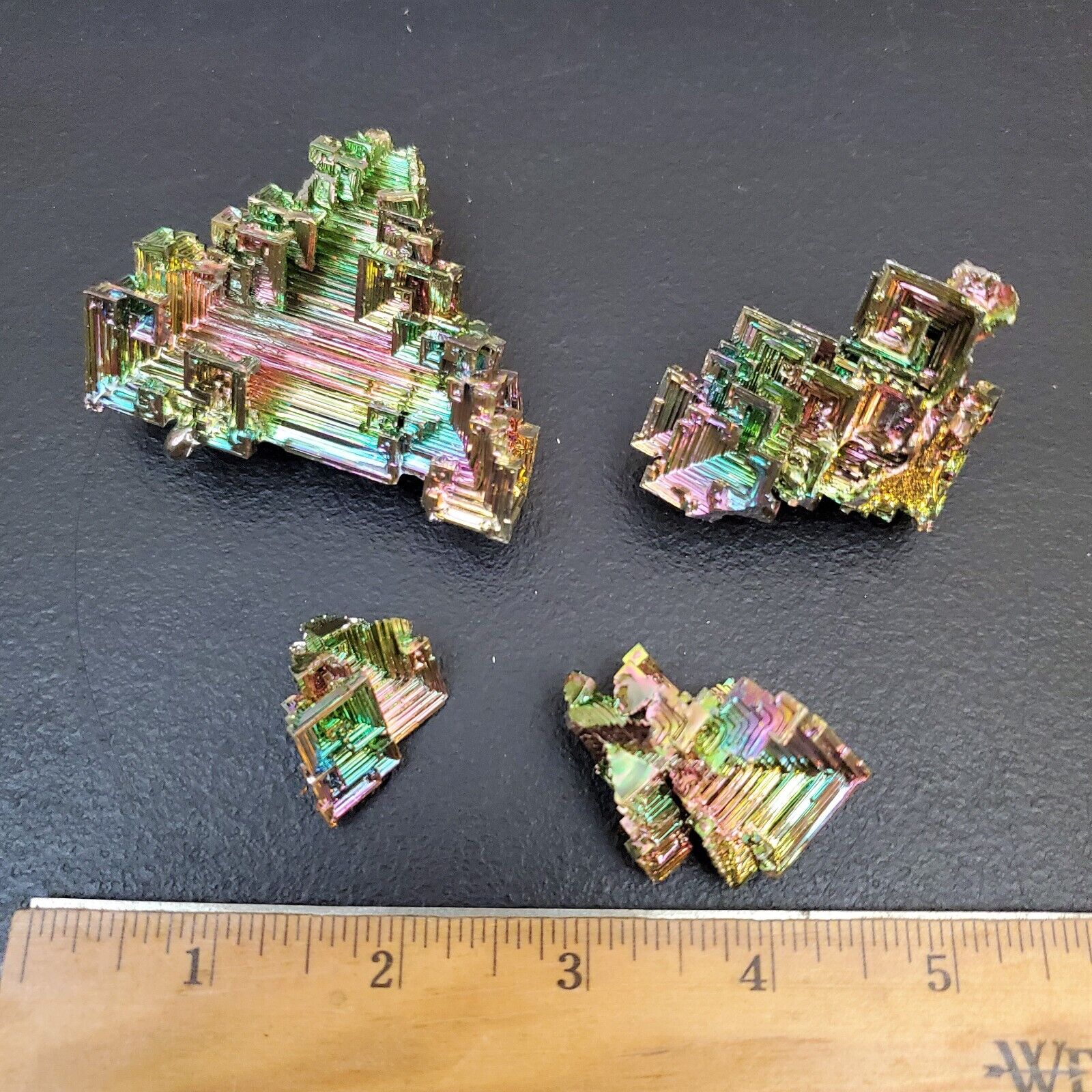 Bismuth 1 kg (2.2 lB) Wholesale Lot (A-B-grade) Rainbow Crystals