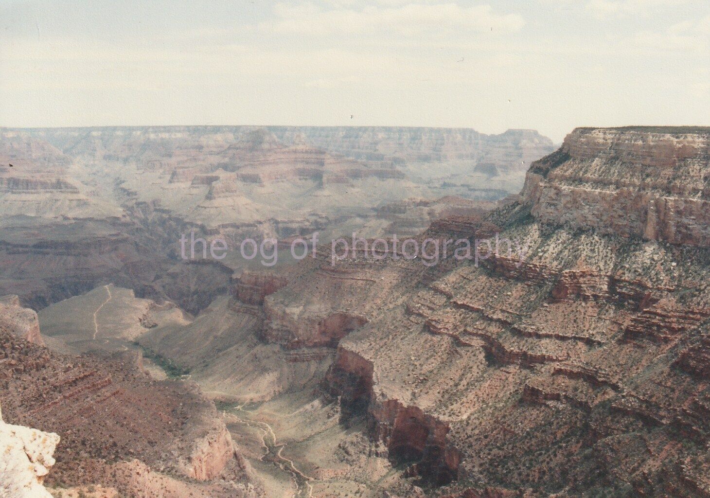 Grand Canyon FOUND PHOTO Color  Original Snapshot VINTAGE 811 33 M