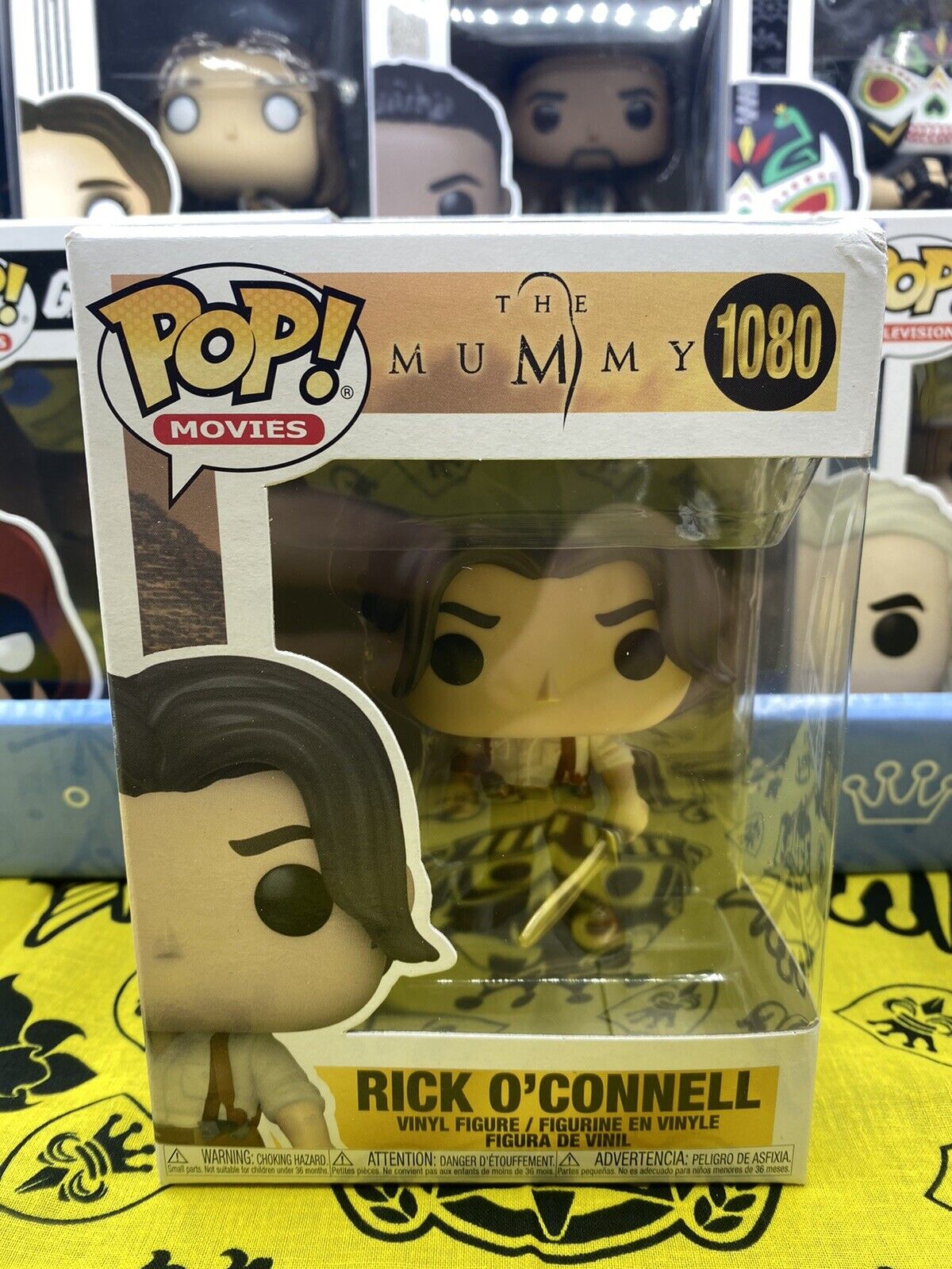 Funko POP The Mummy Rick O'Connell #1080  w/Soft Protector