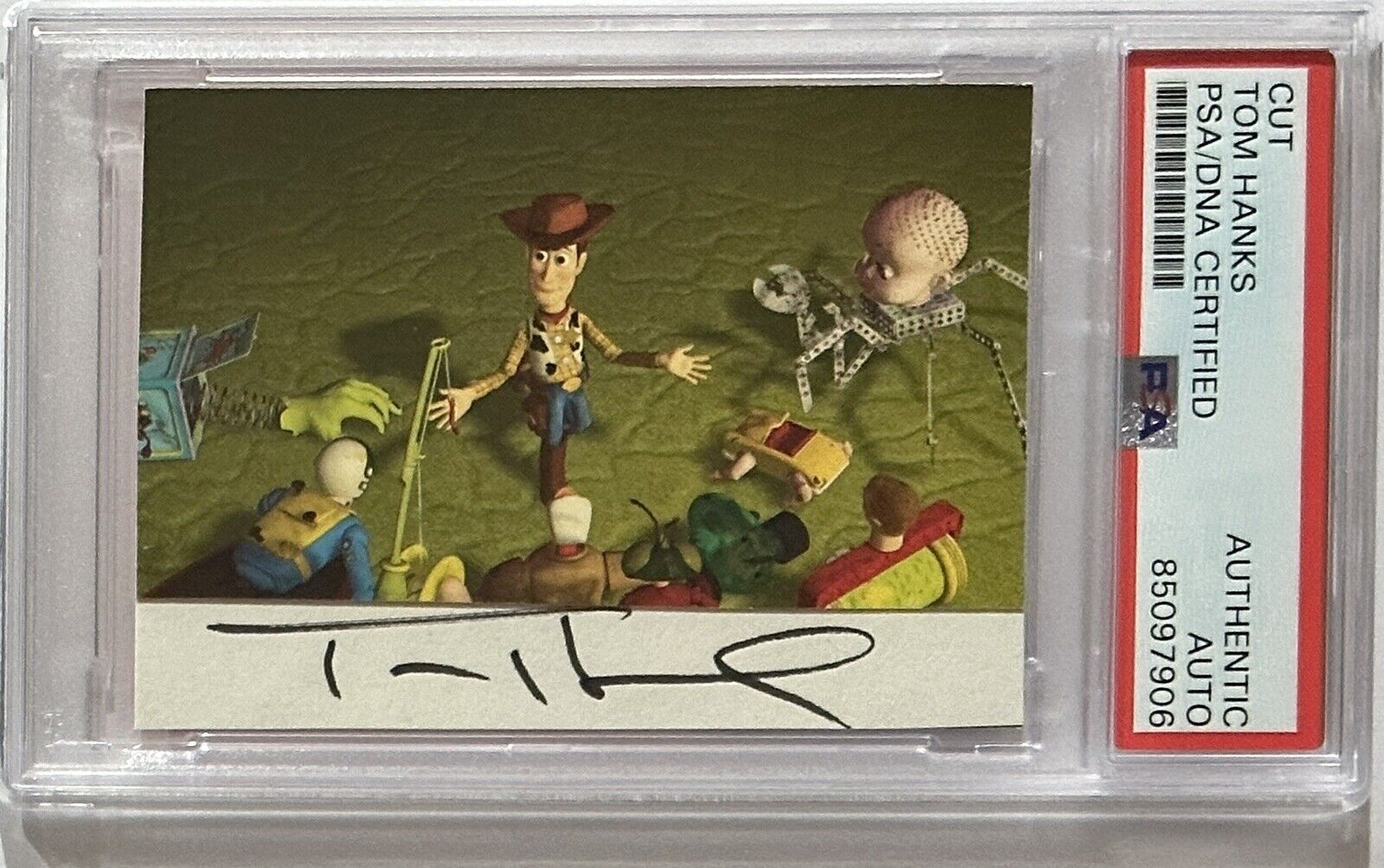 1995 Skybox Disney Toy Story Tom Hanks SIGNED Woody PSA DNA COA Autographed Card