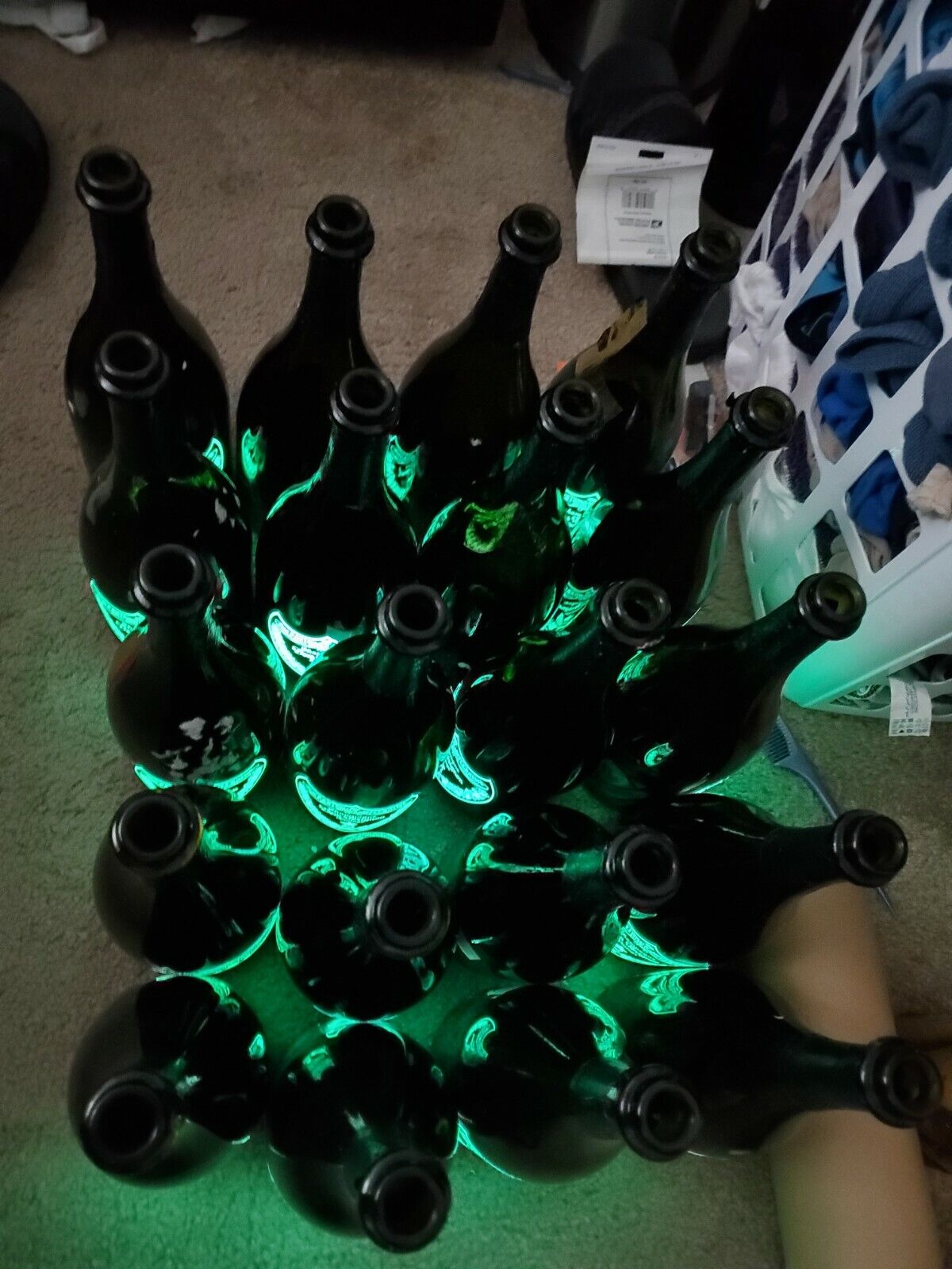 4EMPTY Dom Perignon Luminous Light-Up Champagne Bottle 2004 750ml. 
