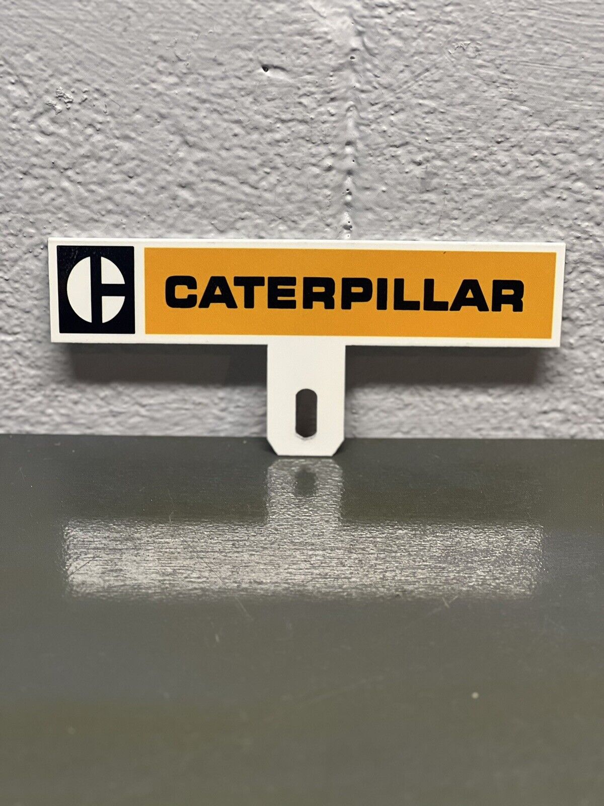 CATERPILLAR Thick Metal Plate Topper Farm Service Gas Oil Tractor Diesel Sign