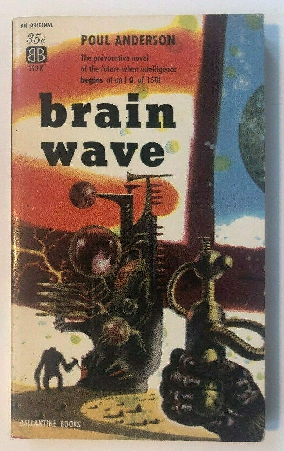 1960 The Brain Wave 1st Printing 1st ED POUL ANDERSON Ballantine 393K VINTAGE 