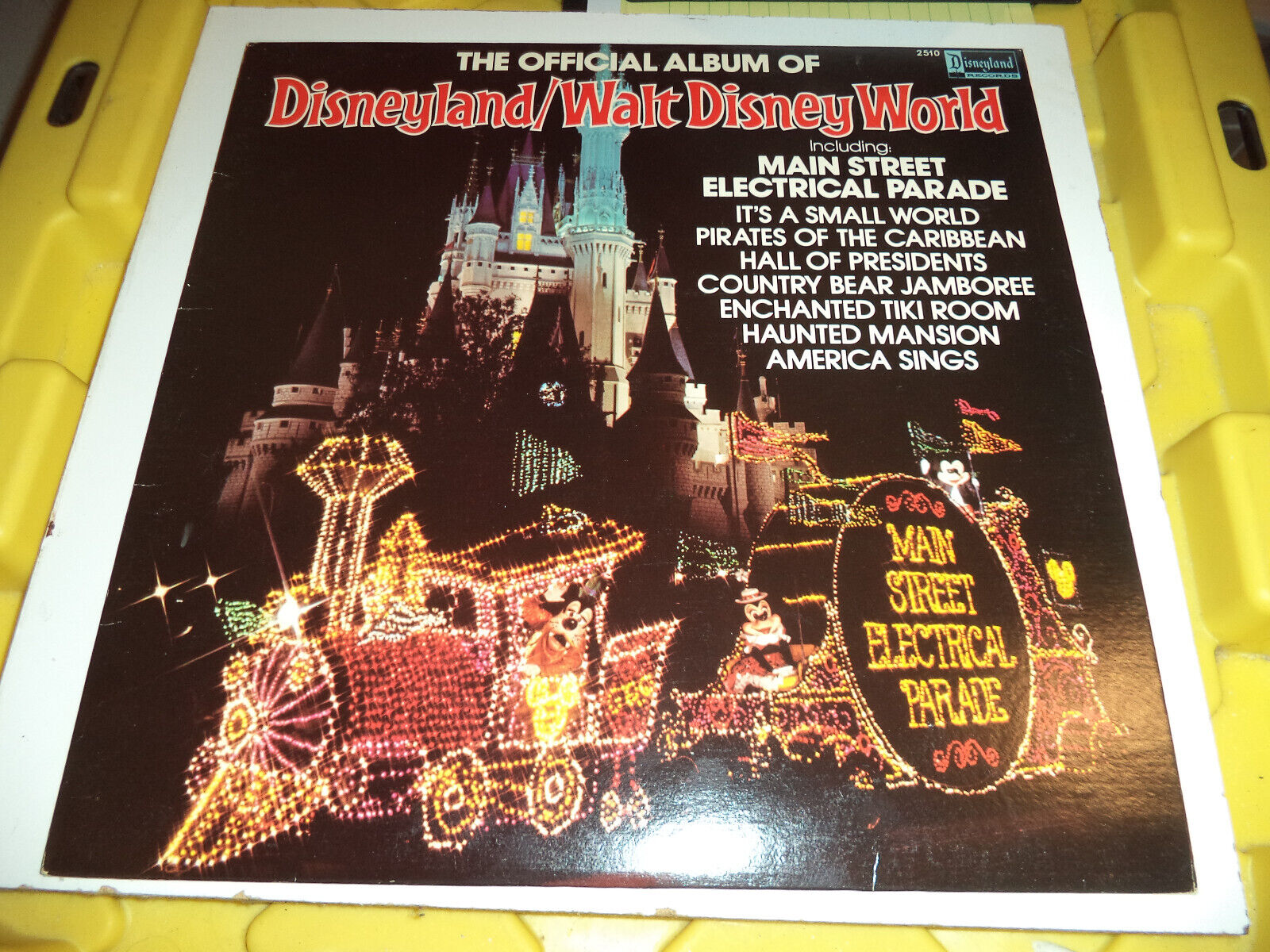 The Official Album Of Disneyland Walt Disney World 1980 LP Record 2510 VG+ EX