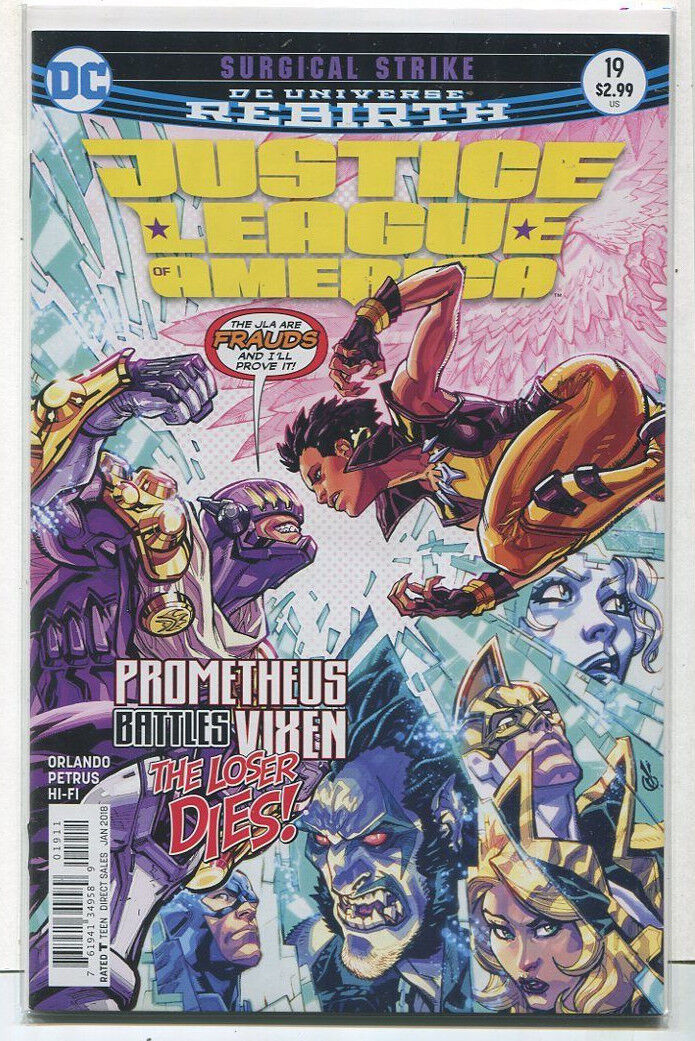 Justice League Of America #19 NM Rebirth Surgical Strike DC Comics CBX38