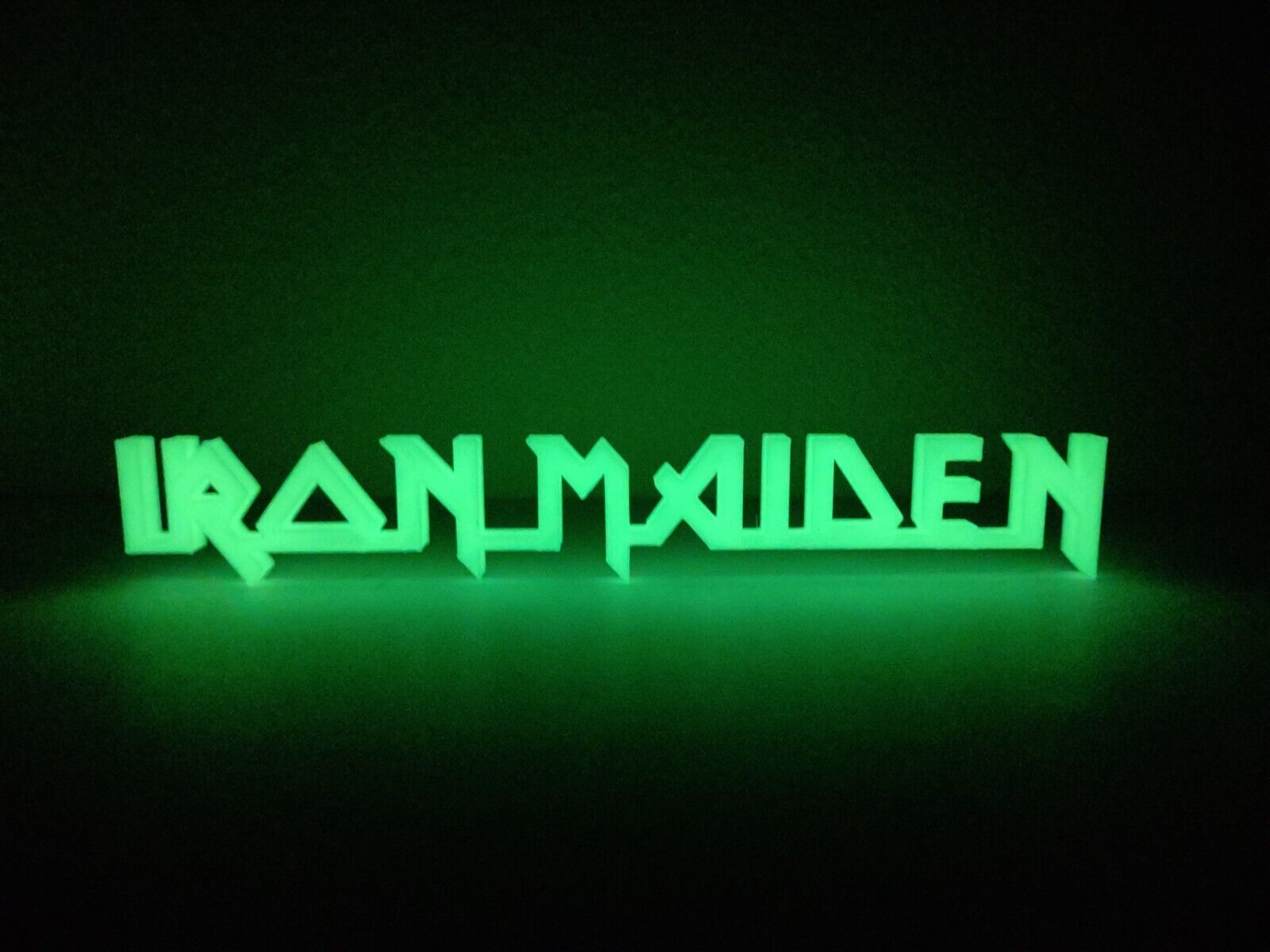 Iron Maiden GITD Display Sign Glow in the Dark