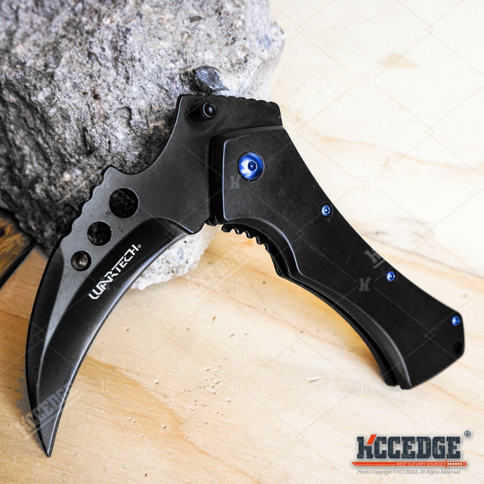 Grim Reaper Scythe Style Pocket Knife Hunting Outdoor Survival Gear