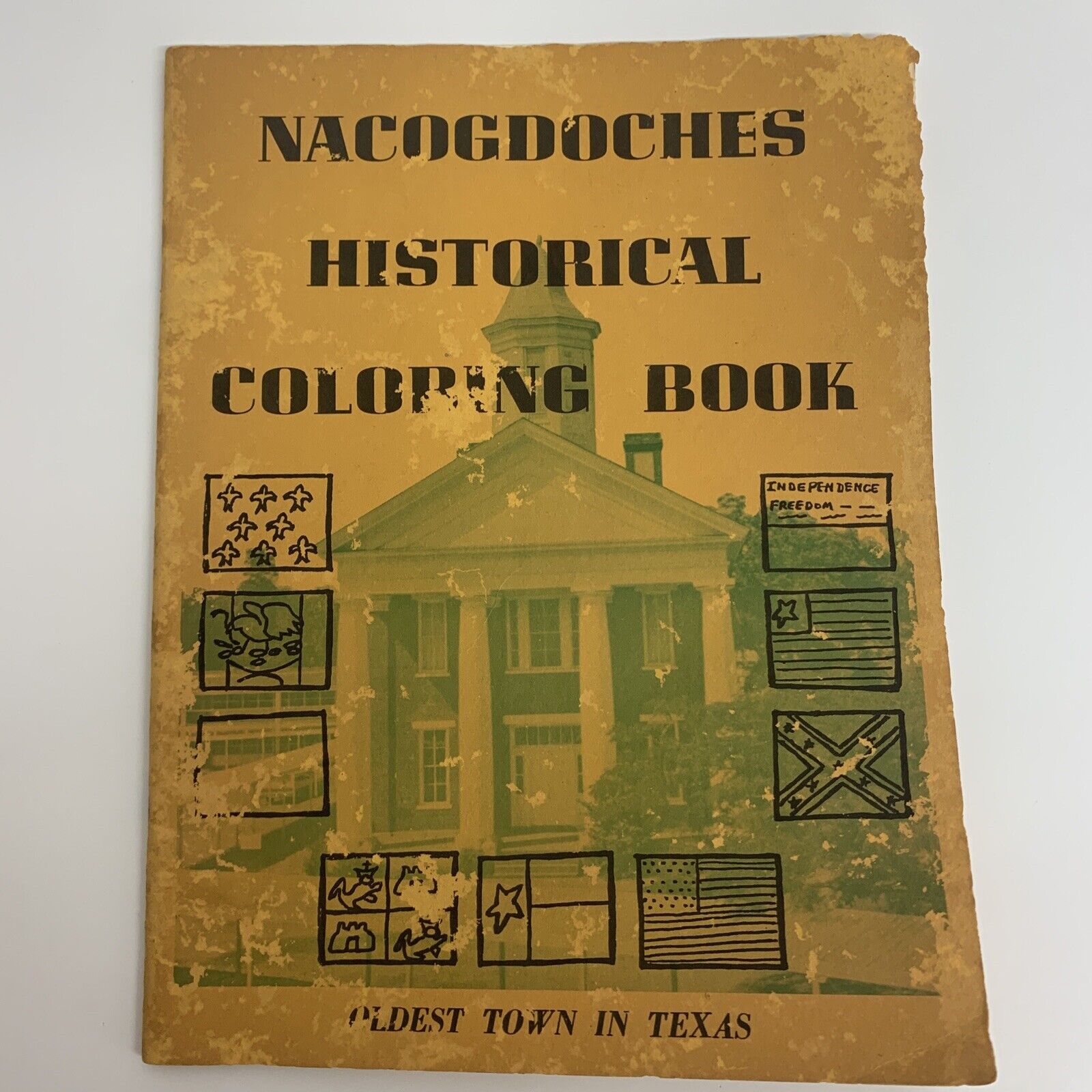 Nacogdoches Texas Historical Coloring book 1972 S Jackson