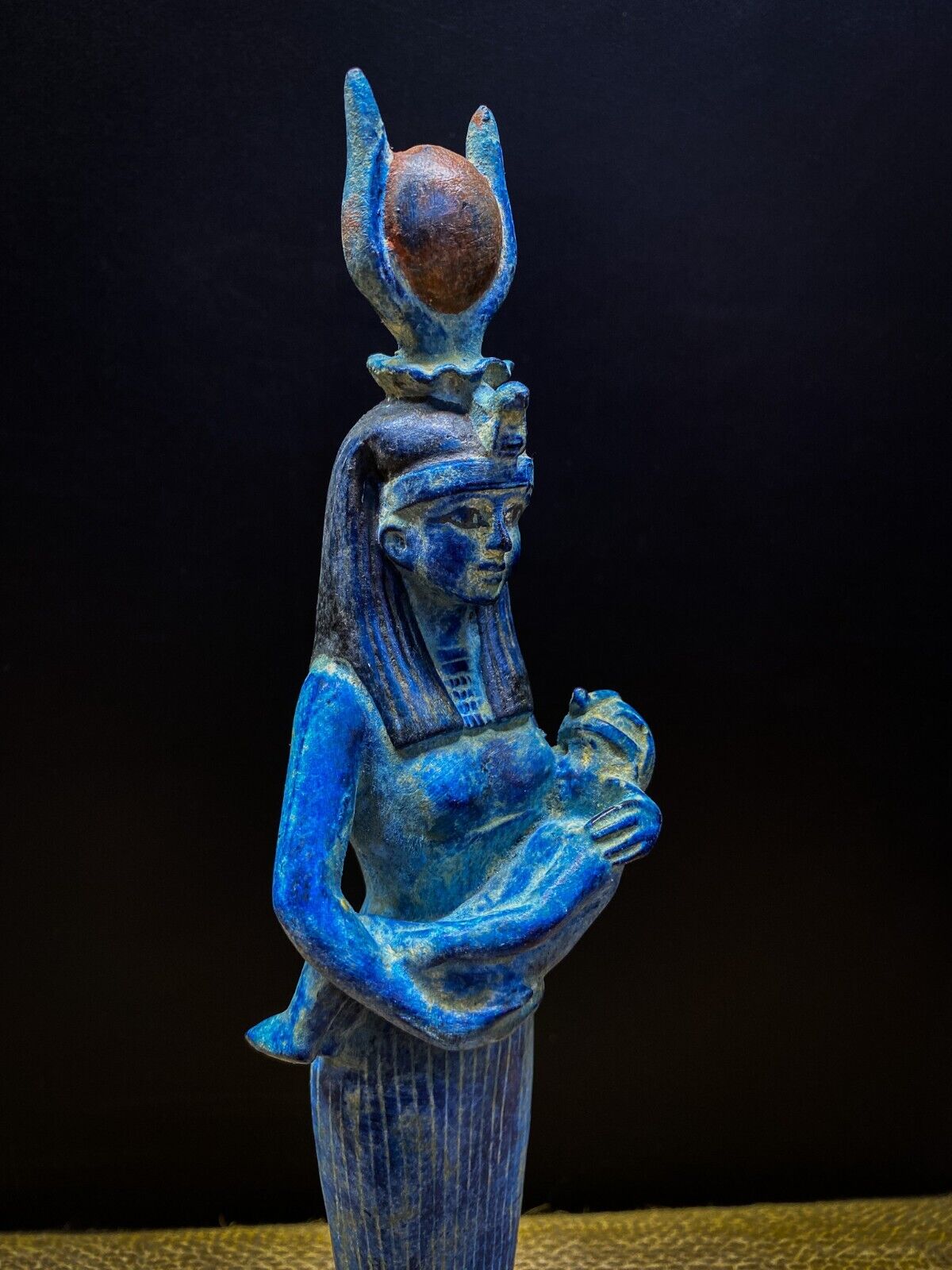 Egyptian ISIS Motherhood Goddess, Goddess Isis statue, ISIS breastfeeding Horus