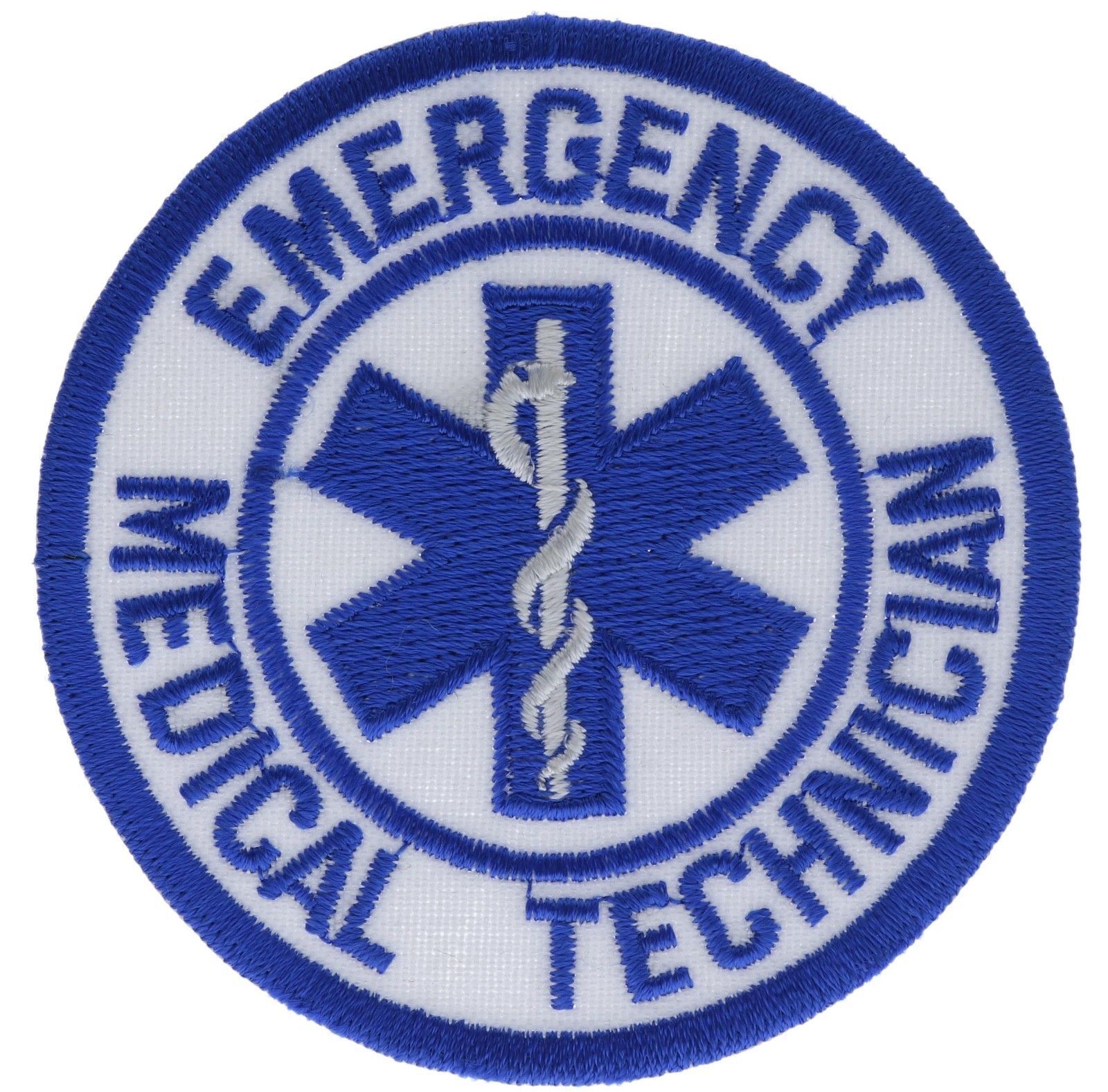 EMT Star of Life Emergency Medical Technician 3.75 inch  Patch PPM F4D35Z