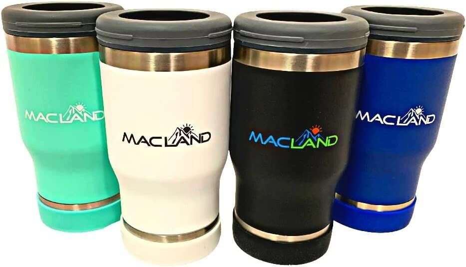 Landzie Macland Thermos Can Cooler Insulated Cup - 1 Set of 4 Cups