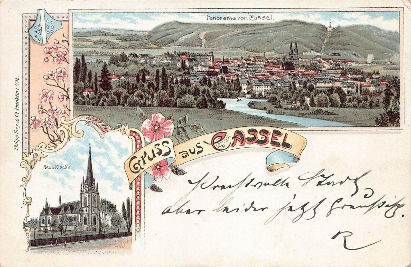 Greetings from Cassel, Germany, Early Postcard, Circa 1900-1905, Unused