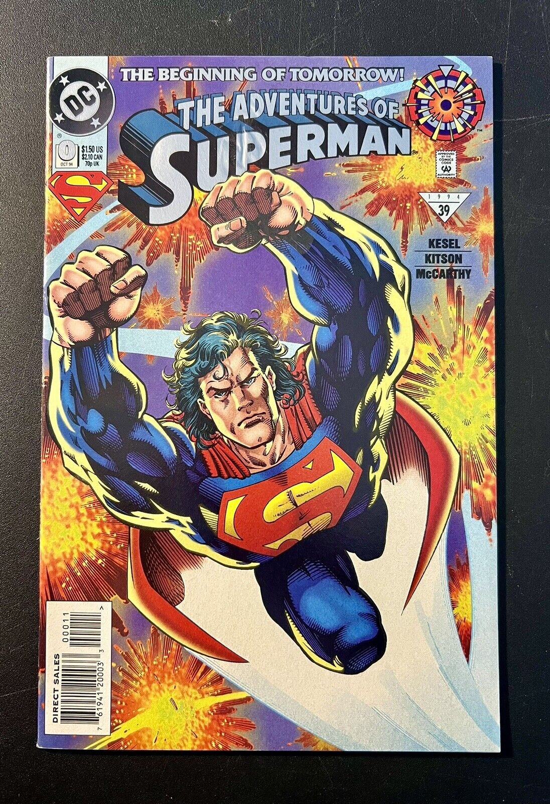 Adventures of Superman~#0~DC COMICS~1994~THE BEGINNING OF TOMORROW~ Superman