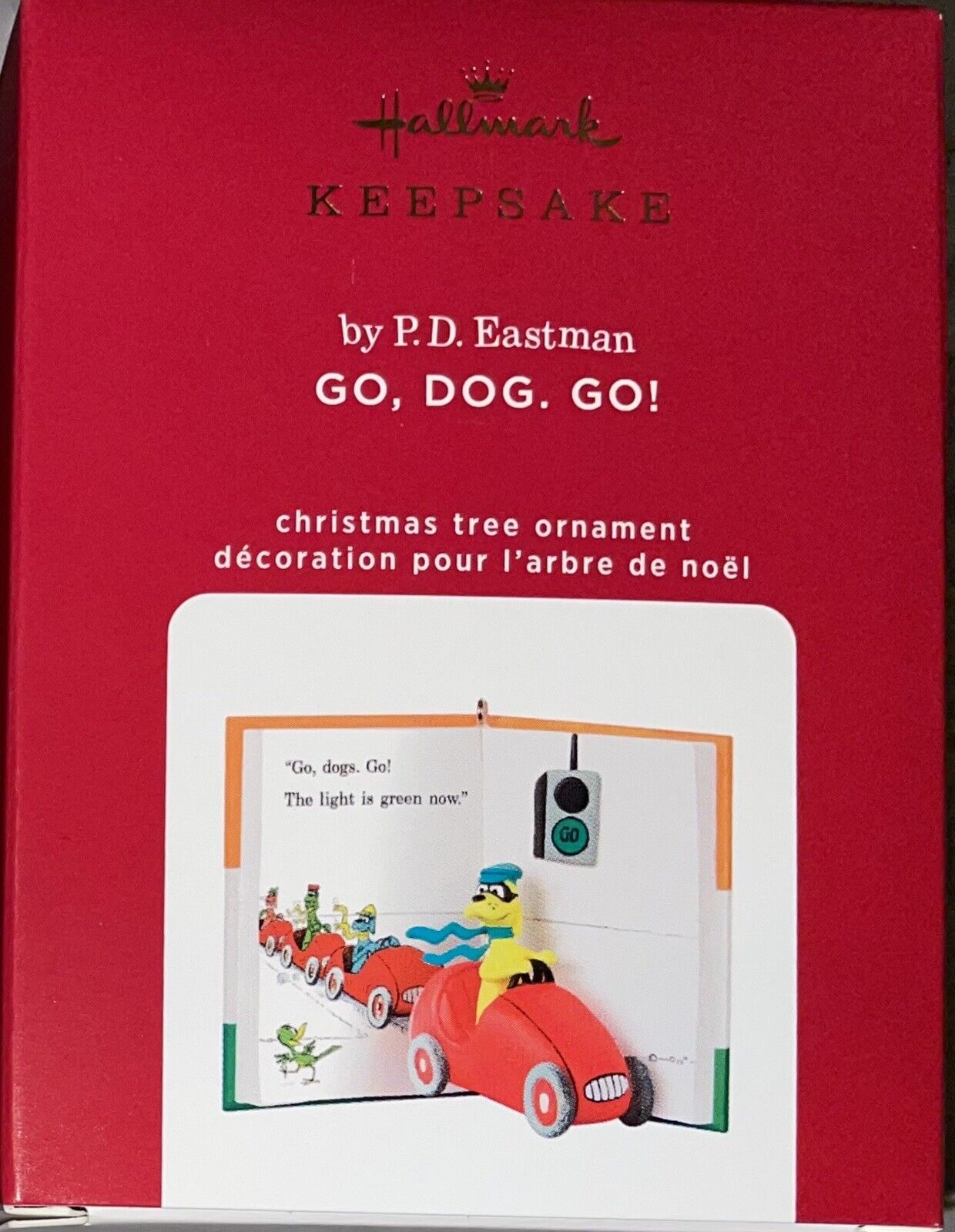 2020 Hallmark Keepsake | P. D. Eastman Go Dog Go Christmas Ornament | QXI2581