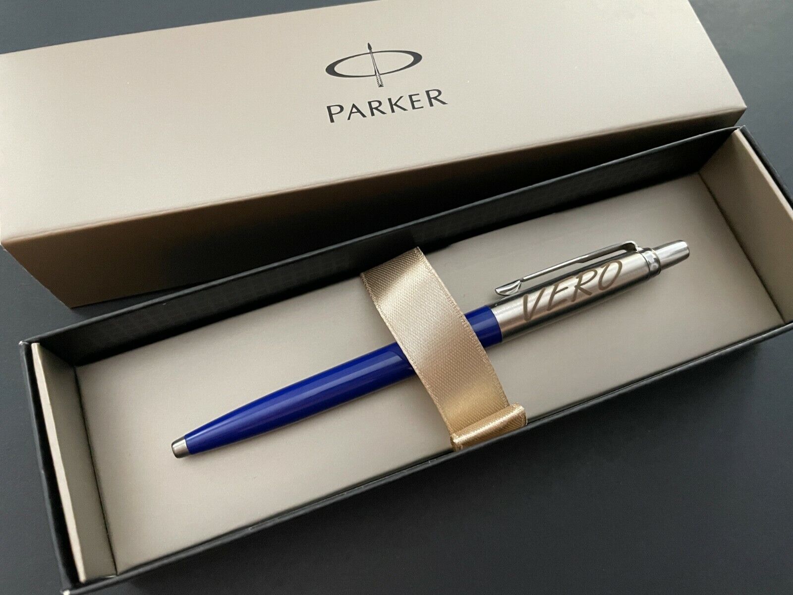 Personalized Engraved PARKER Jotter Ballpoint Pen Custom Gift Medium Black Ink