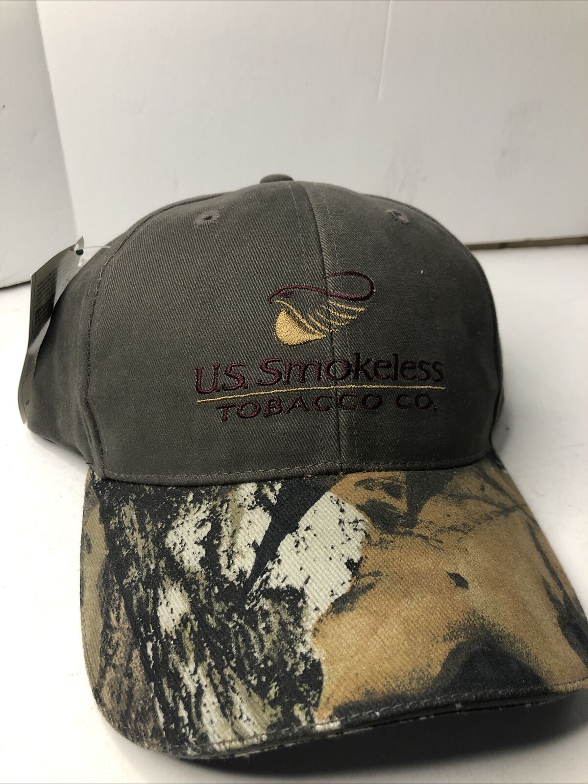 U.S. Smokeless Tobacco Company Mossy Oak Camo Baseball Adjustable Hat