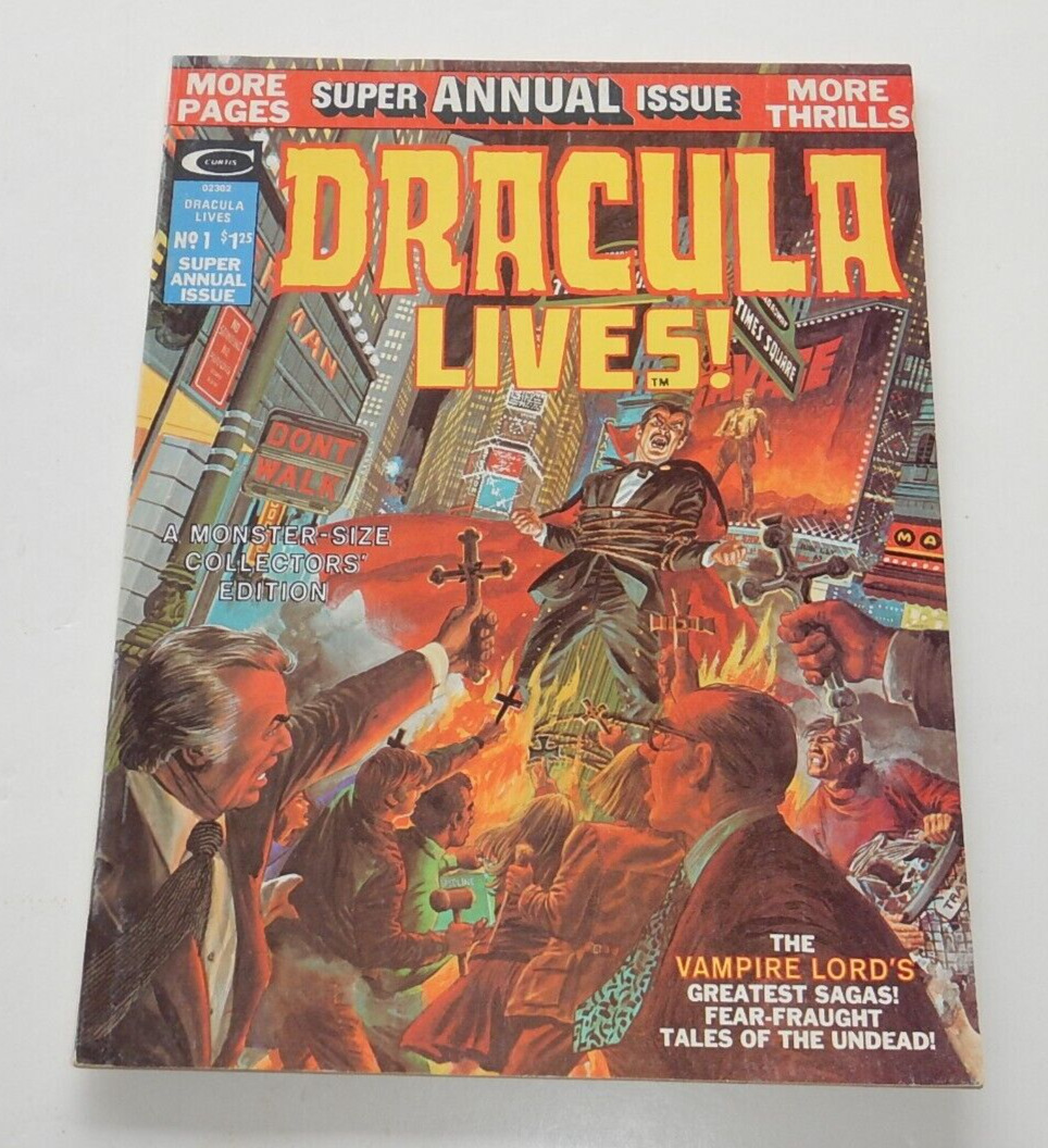 DRACULA LIVES ANNUAL MAGAZINE #1, SUMMER 1975, CURTIS / MARVEL / STAN LEE