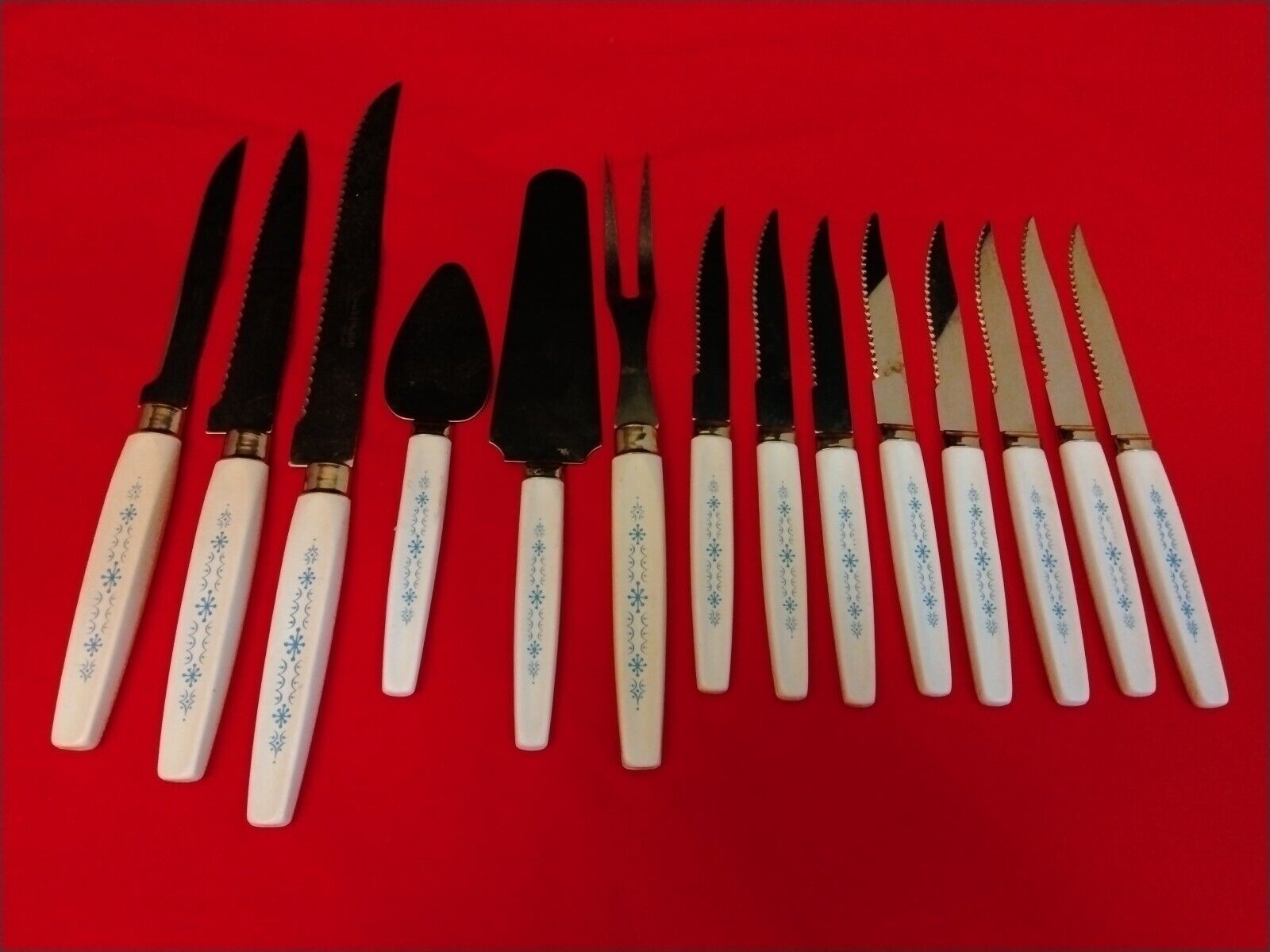 Vintage Regent Sheffield 14 Piece Cutlery Set Mid Century 