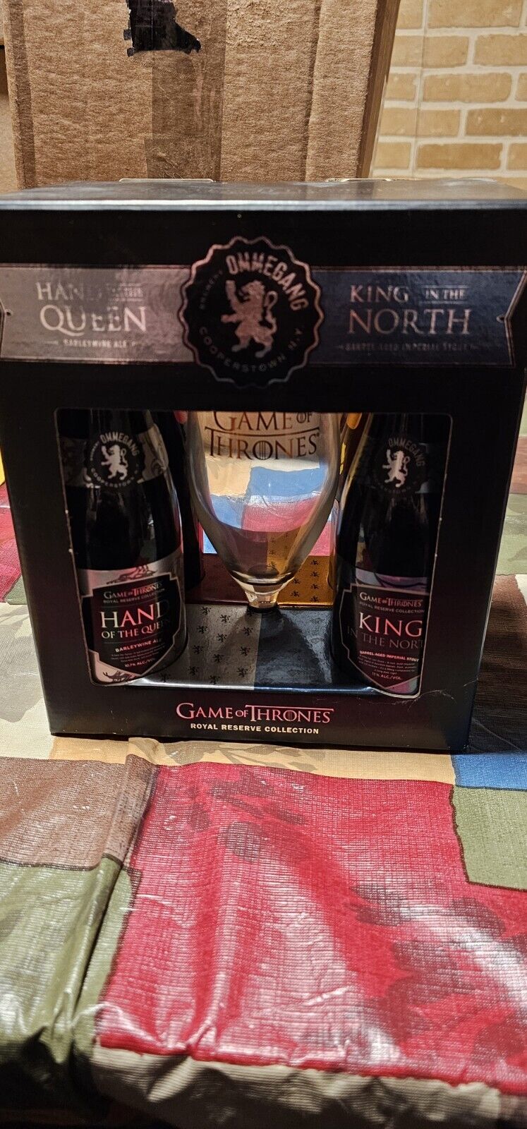 Ommegang Brewery Game of Thrones  Royal Reserve Collection w/  Beer Glass