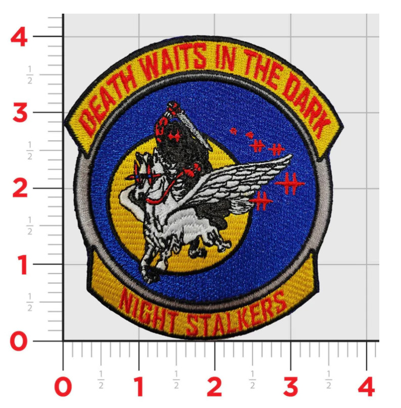 ARMY TASK FORCE 160TH SOAR NIGHT STALKERS EMBROIDERED HOOK & LOOP PATCH