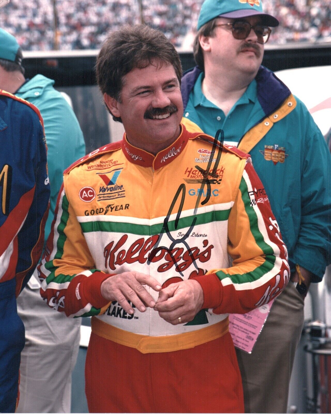  Terry Labonte in person signed nascar racing 8x10 photo in ex+ condition