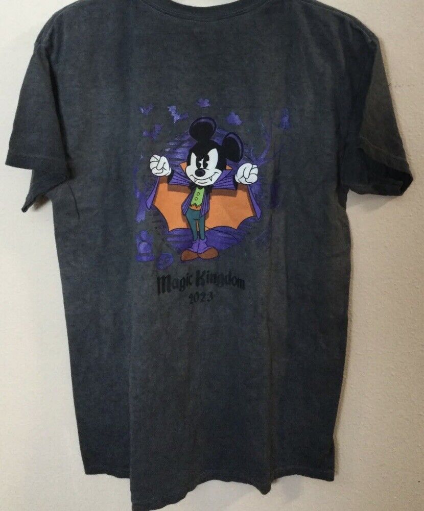 Disney Parks Mickey’s Not So Scary Halloween 2023 Glow Adult Large Shirt NEW