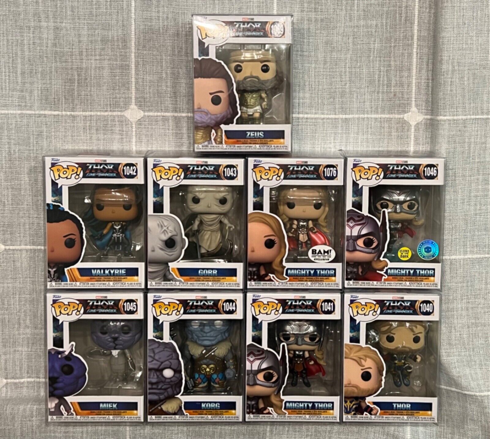 Funko POP Marvel Thor Love and Thunder Funk Pop Lot of 9 GITD BAM Exclusive 🔥
