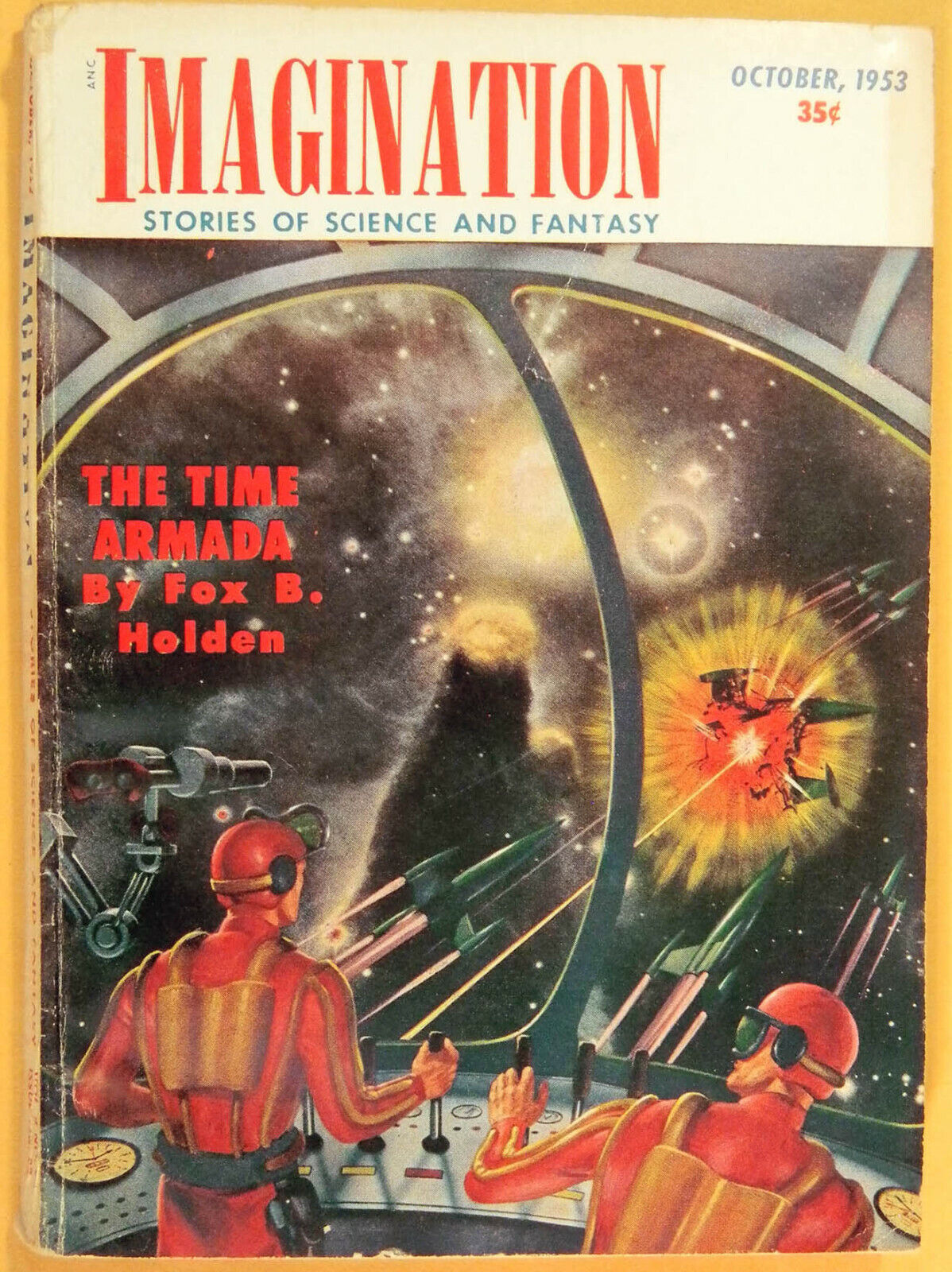 Imagination Sci-Fi Pulp, Oct. 1953, Philip K. Dick, Alan Nourse, Milton Lesser