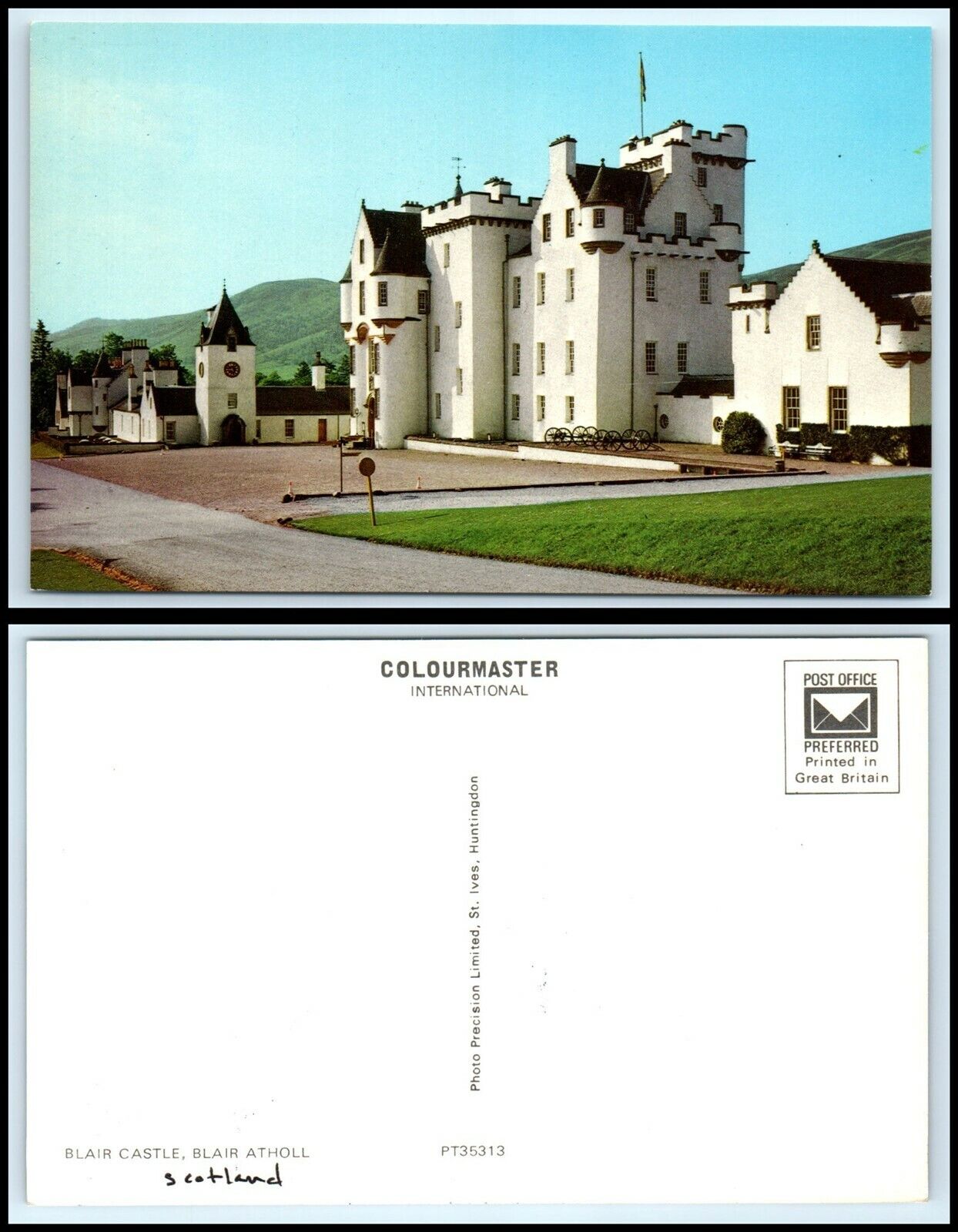 UK / SCOTLAND Postcard - Blair Atholl, Blair Castle E5