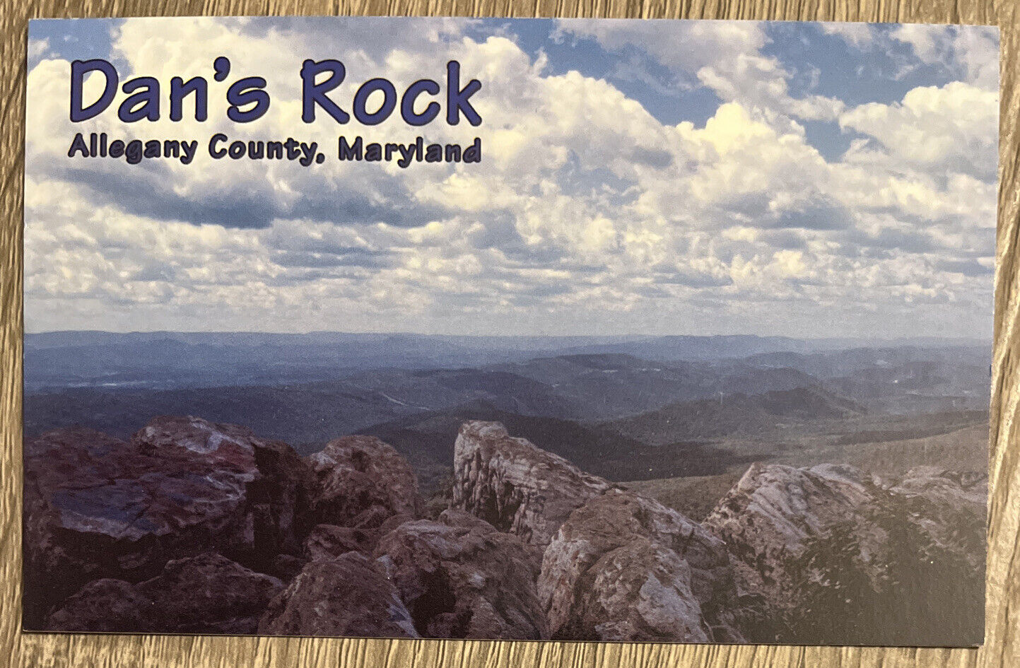 Chrome Postcard Dan’s Rock Allegany County Maryland Potomac River Valley