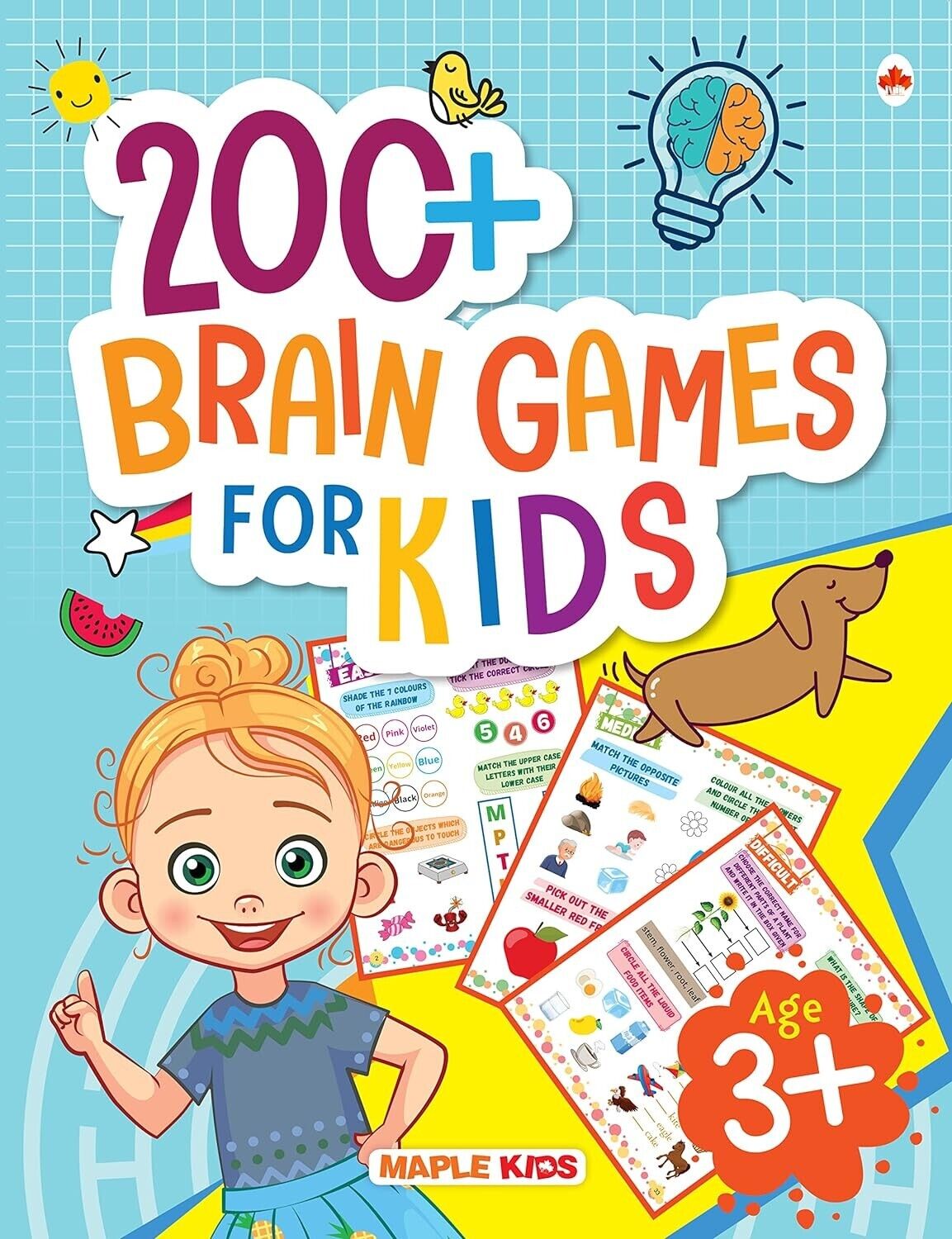 Brain Boosting Activity Book for Kids – 200+ Activities, Age 3+ , Paperback