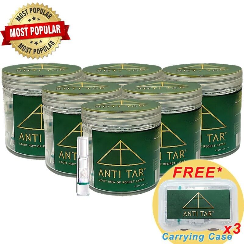 [BUNDLE-6] ANTI TAR® TripleGuard Cigarette Filter Tips Holder Tar Bar Trap