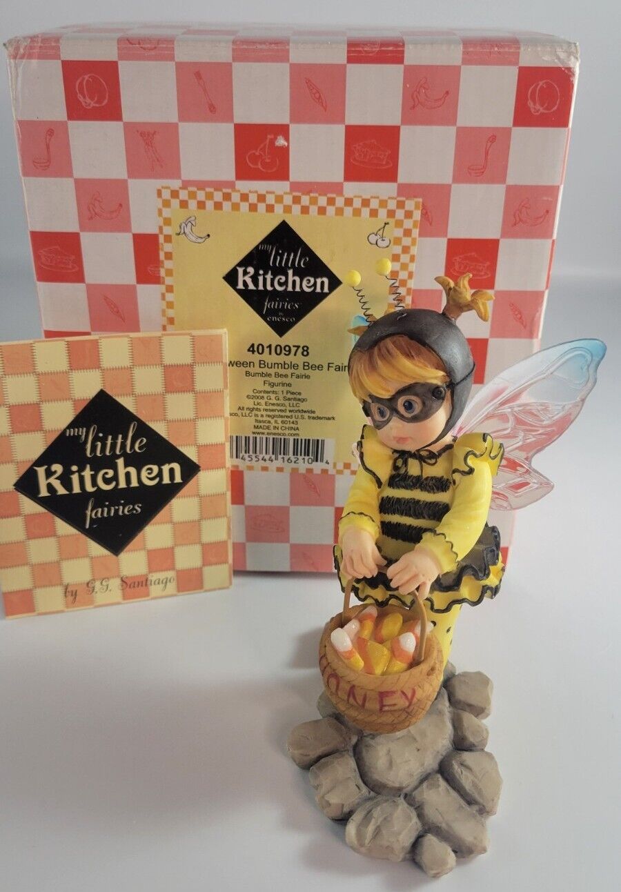 Enesco My Little Kitchen Fairies Halloween Bumble Bee Fairie 4010978 Rare New