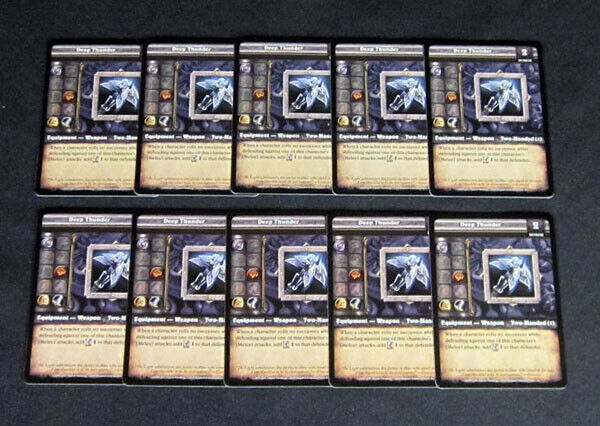 Lot of (10) World of Warcraft WoW Miniatures Crafted Deep Thunder Weapon