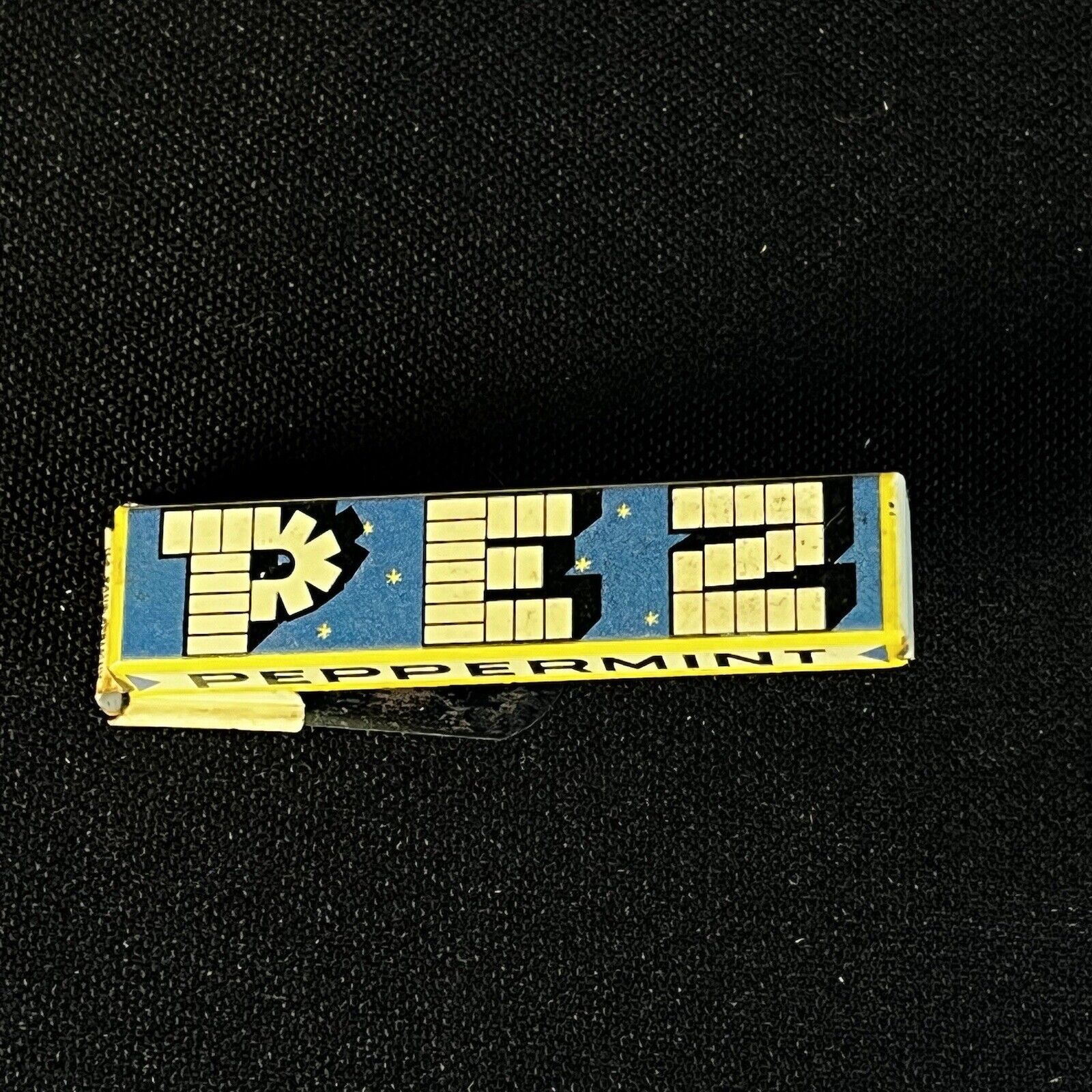 PEZ VINTAGE Peppermint Candy Clicker advertising Tin Toy Litho