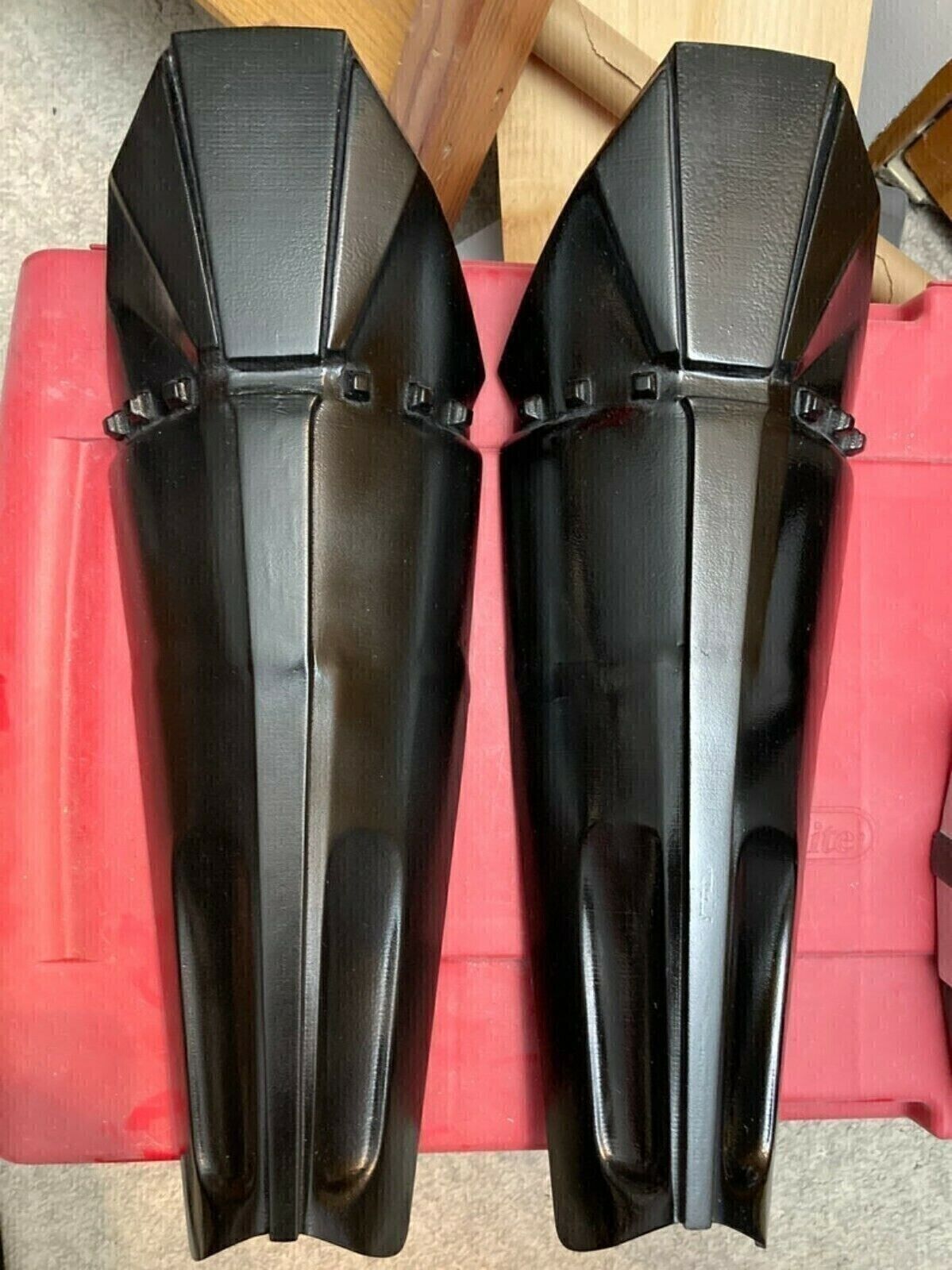 Medieval Black Leg Guard Darth Protection Steel Star Wars Full Leg Armor