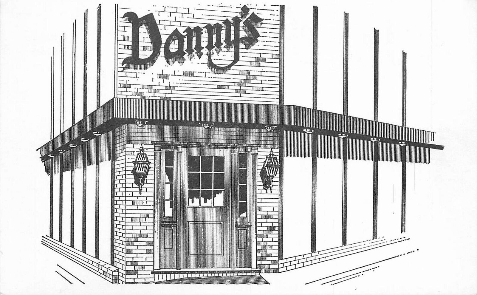 Postcard Maryland Baltimore Danny's Charles Biddle Restaurant occupation 23-6382