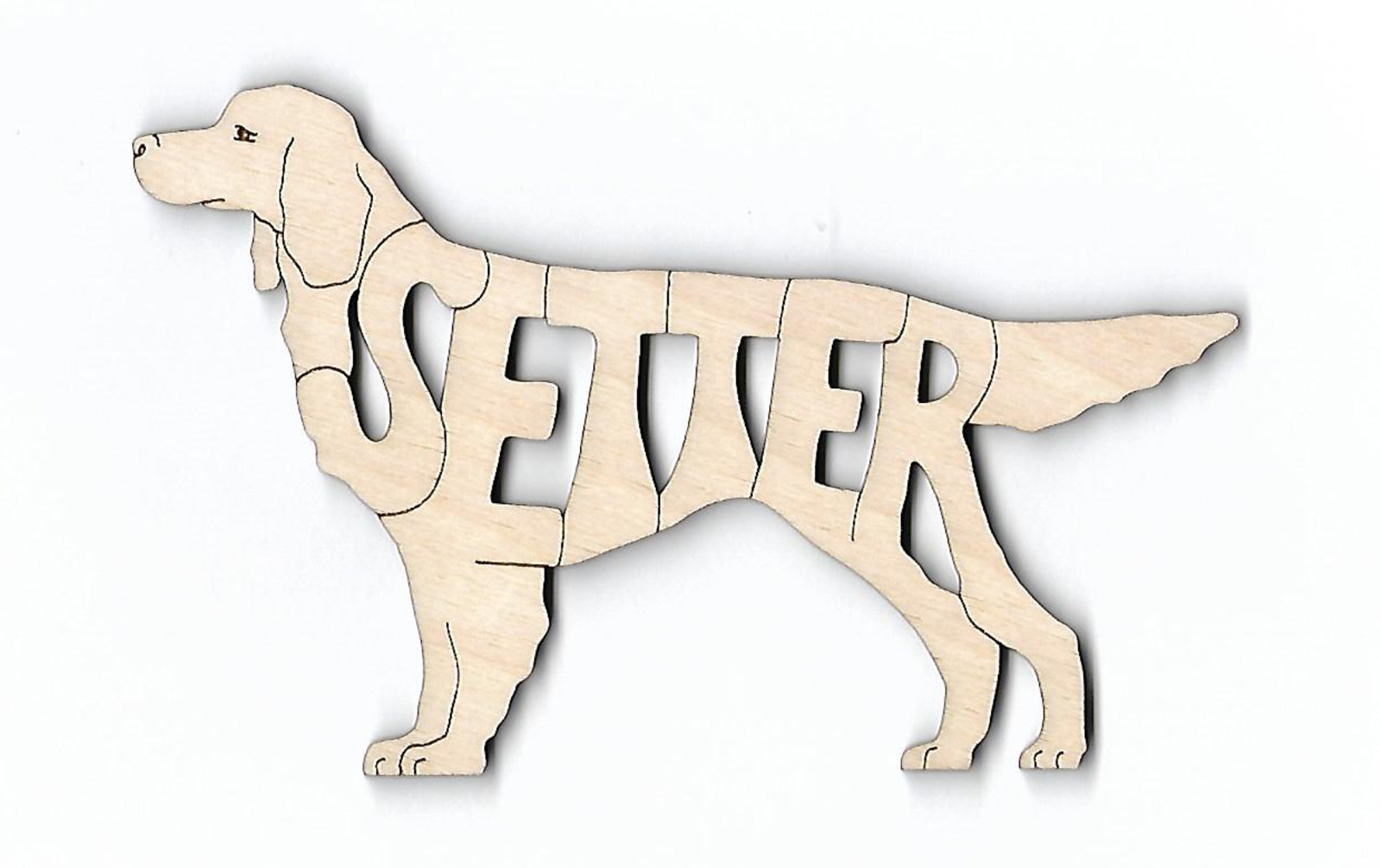 Gordon Setter Dog laser cut wood Magnet