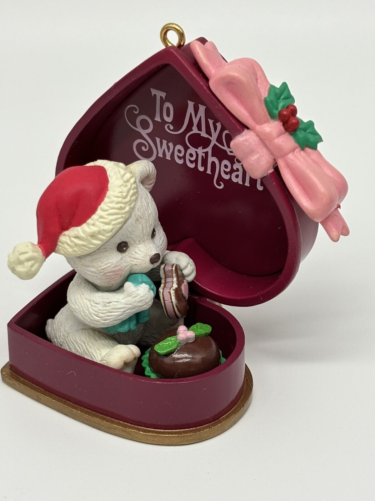 ENESCO CHRISTMAS ORNAMENT SWEETS FOR MY SWEETIE 1994 Bear Holiday